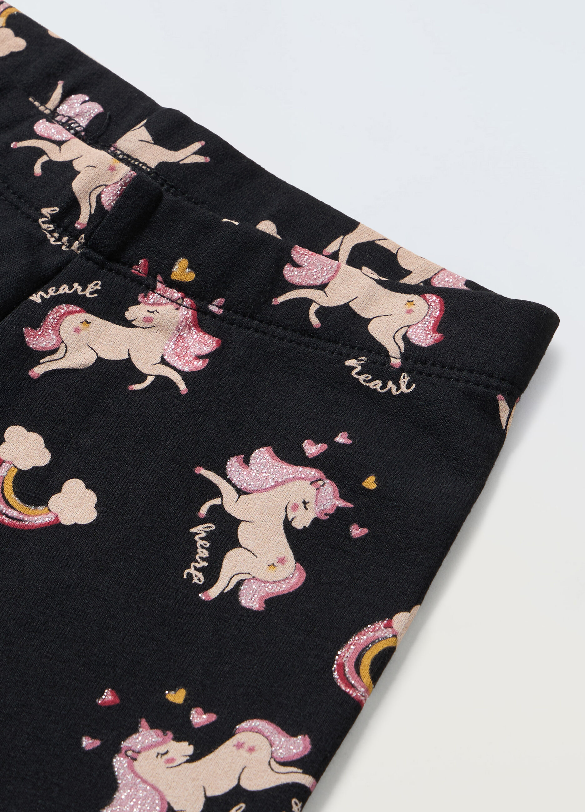 Leggings in cotone stretch bambina_1