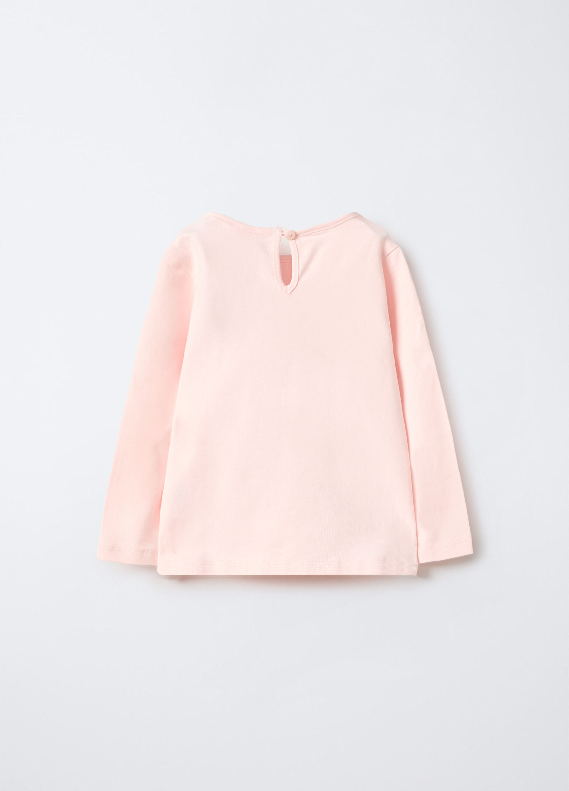 T-shirt in jersey di cotone stretch bimba_1