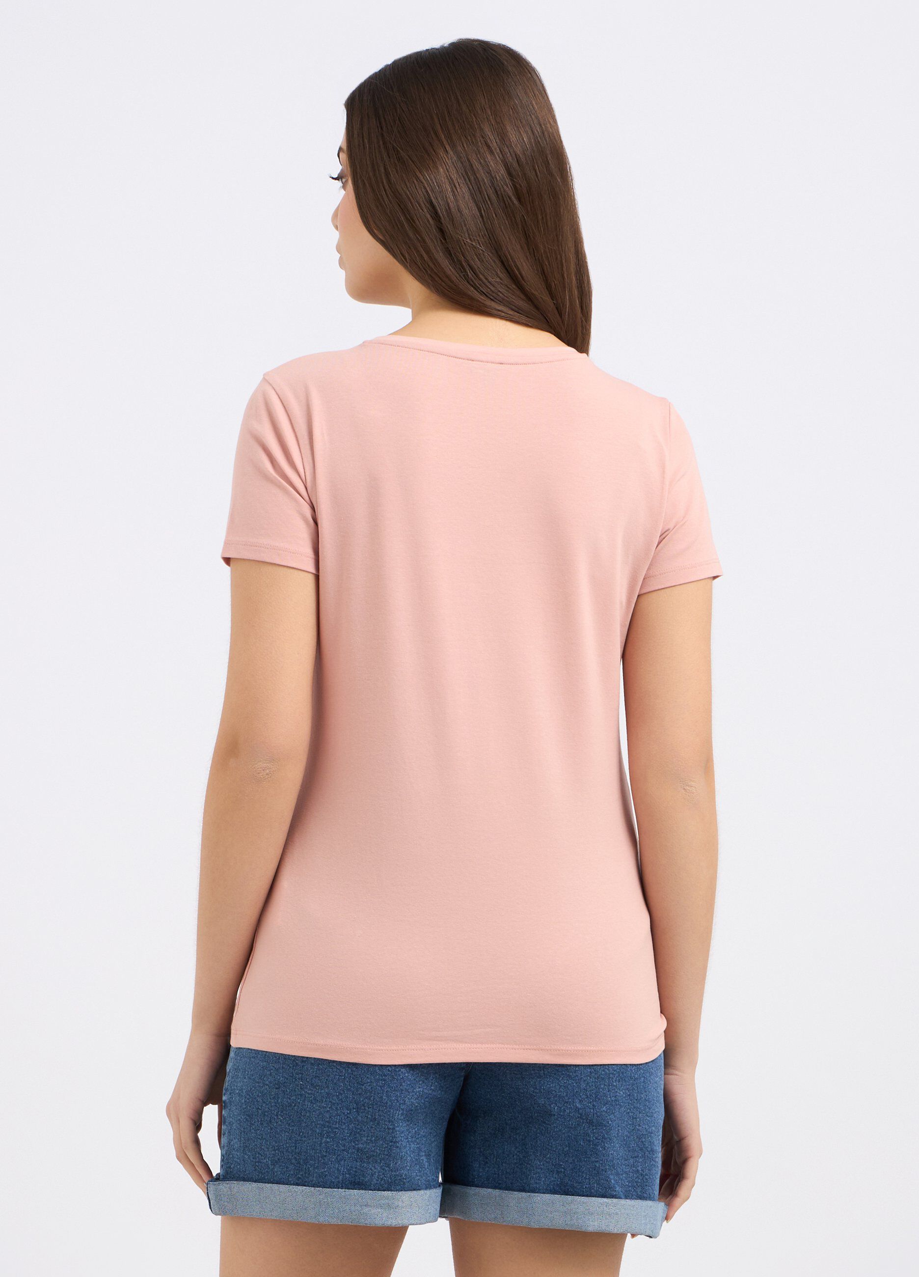 T-shirt in cotone stretch donna_1