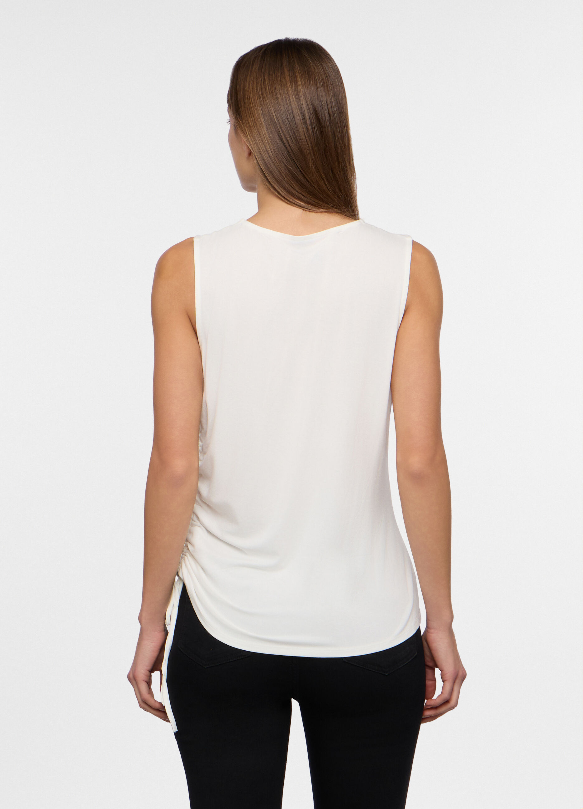 Canotta in viscosa stretch donna