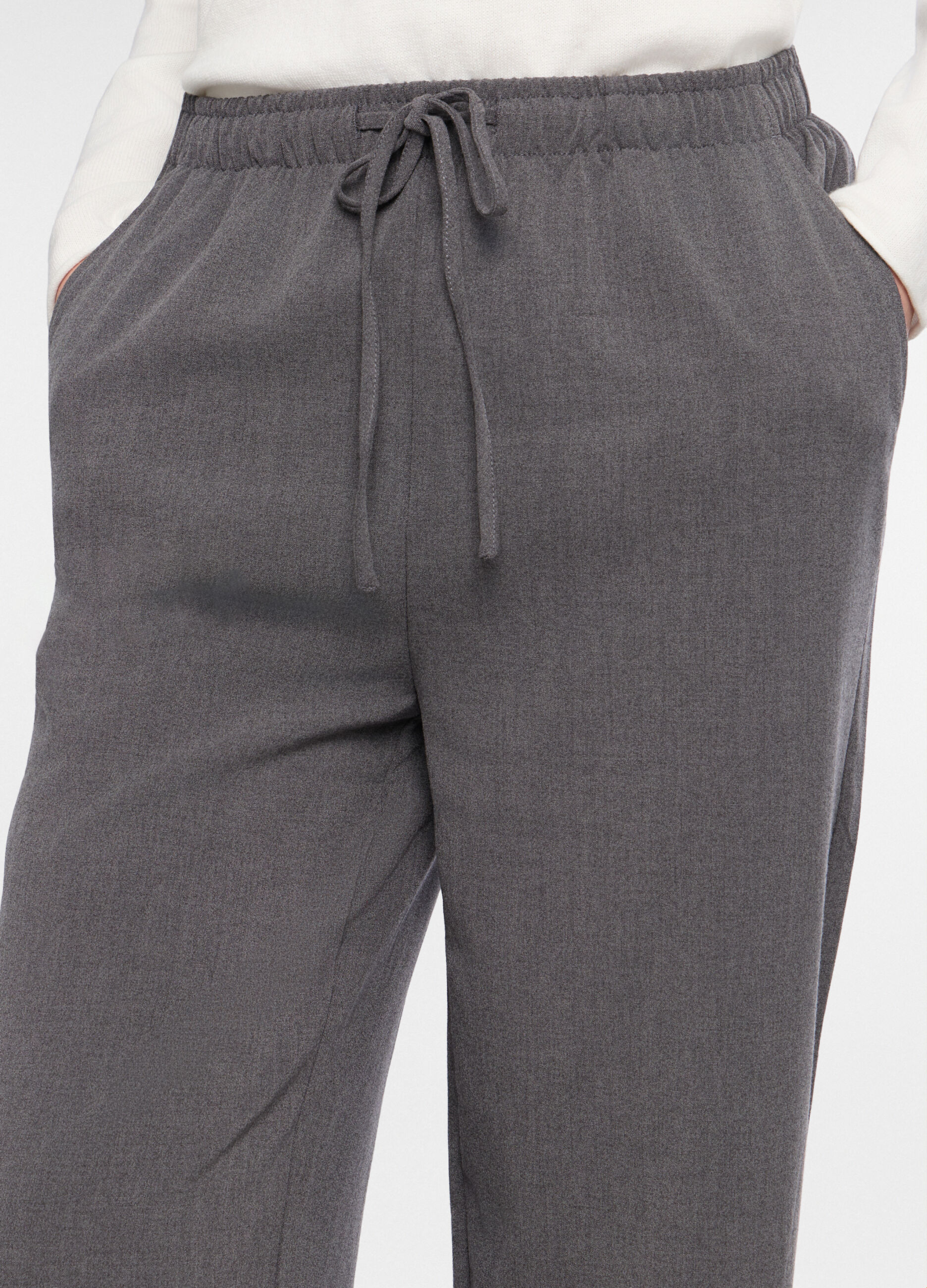 Jogger fit regular misto viscosa stretch donna_2