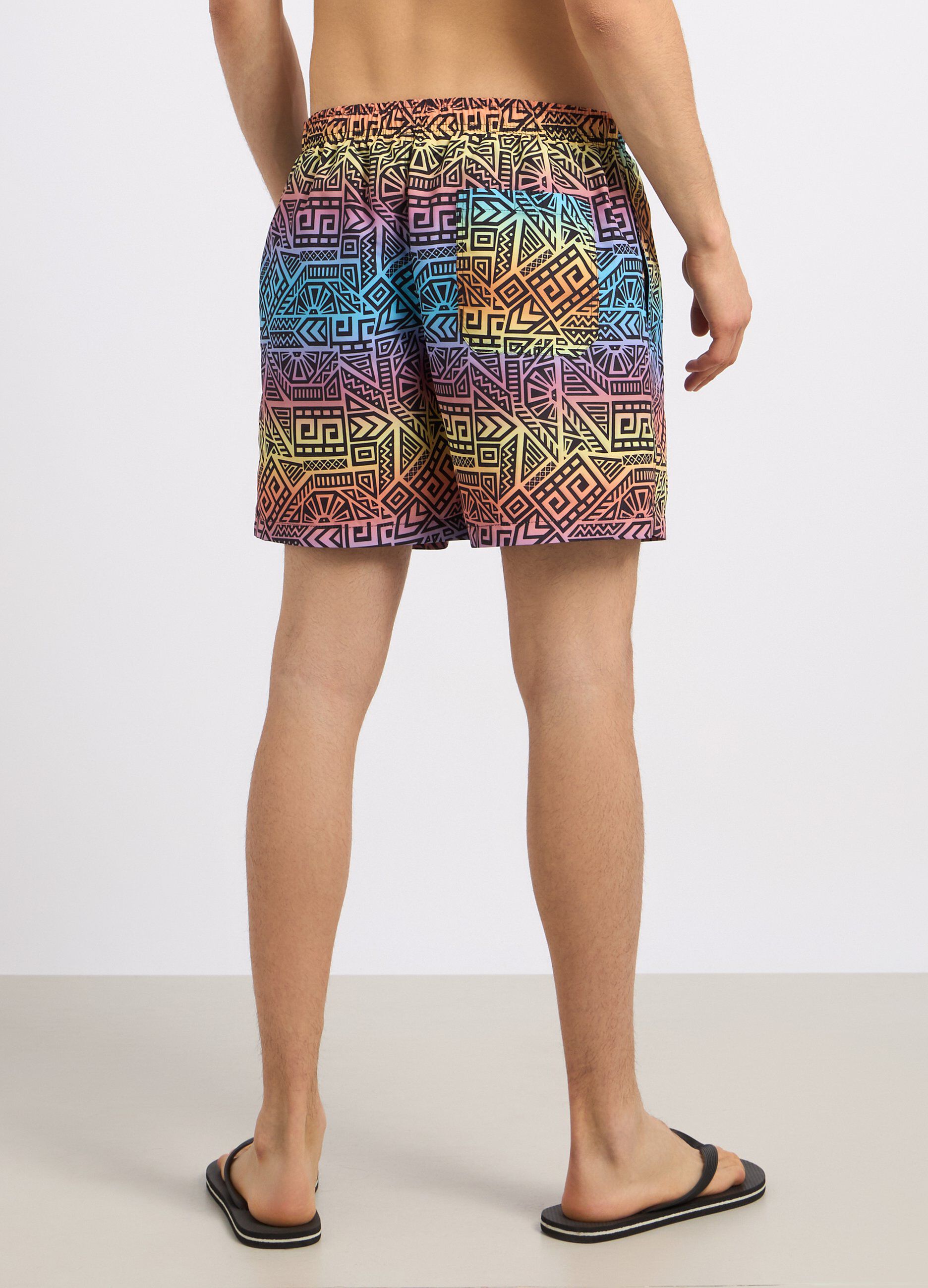 Costume shorts con stampa uomo_1