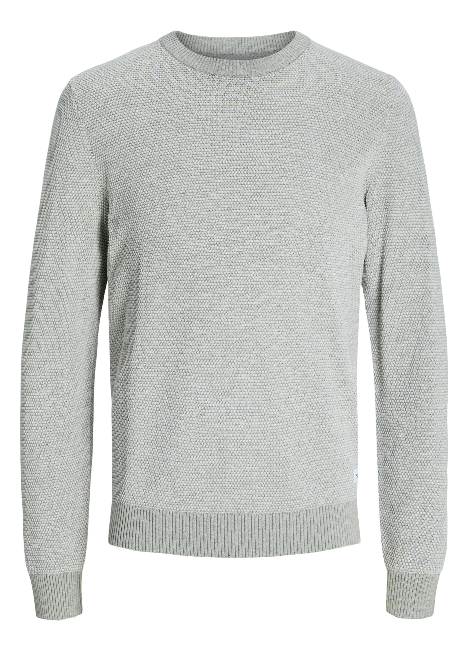 Maglione girocollo a nido d'ape uomo_6