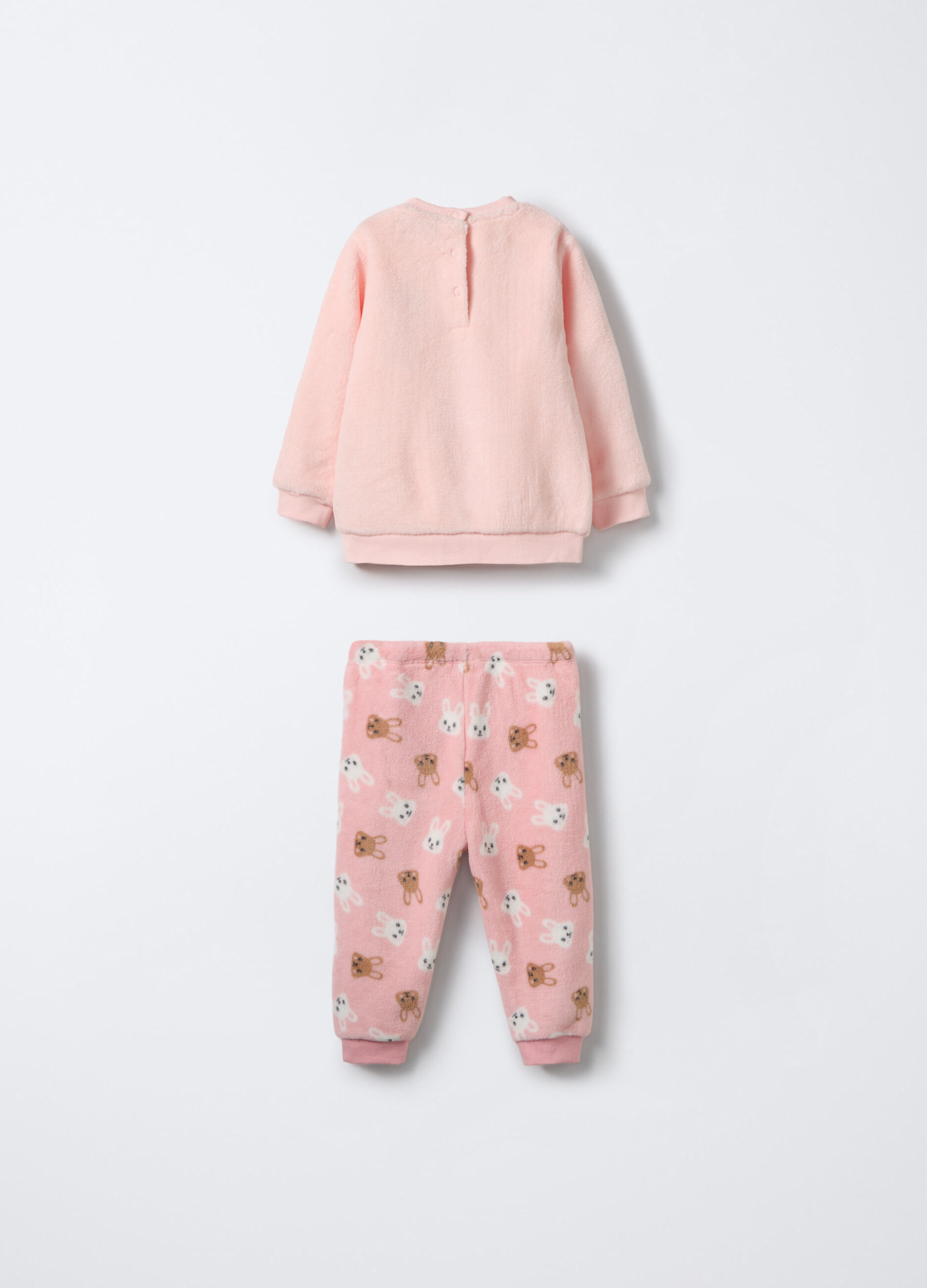 Set pigiama lungo in coral fleece _1