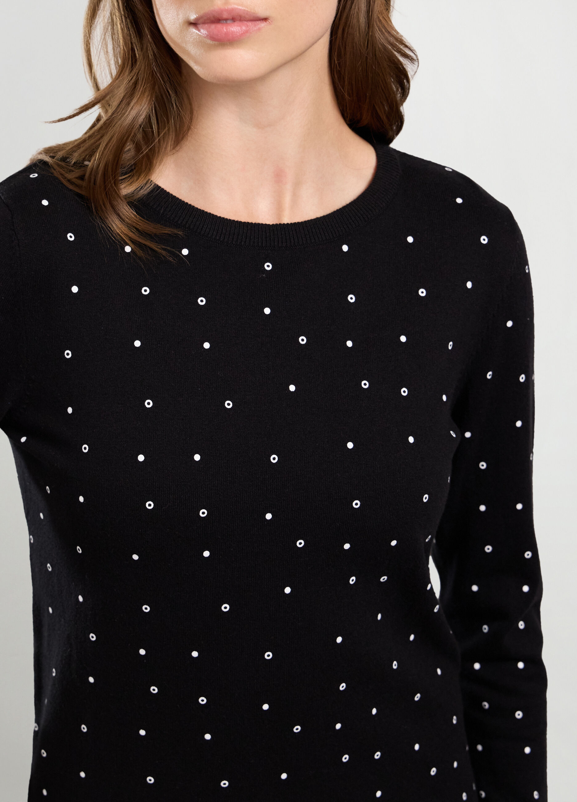 Girocollo tricot misto cotone donna_2