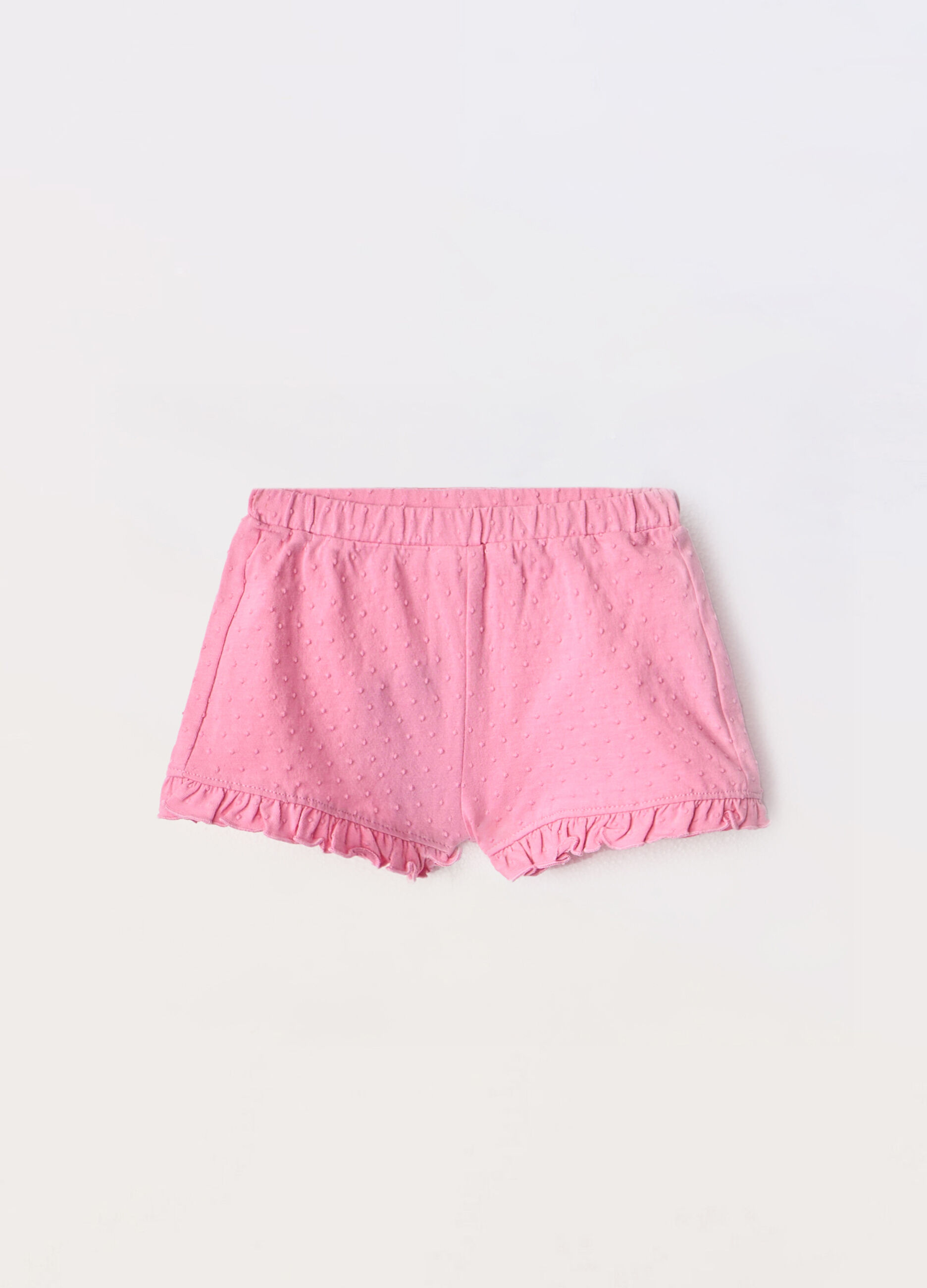 Shorts in puro cotone neonata_0