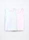 Pack 2 canotte in jersey di puro cotone bambina_0