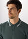 Polo con colletto a contrasto in cotone piquet uomo_2