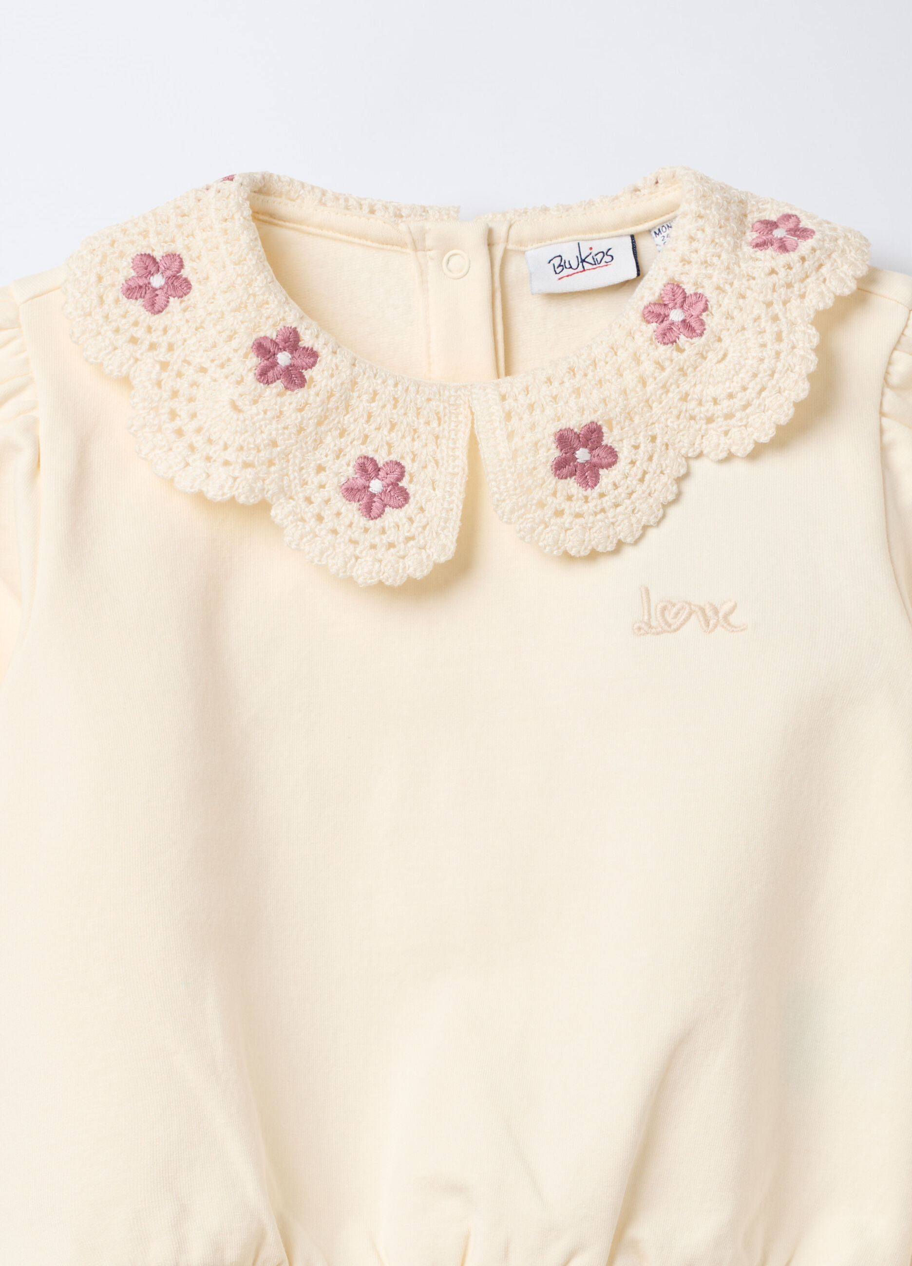 Felpa in cotone garzato stretch bimba_2