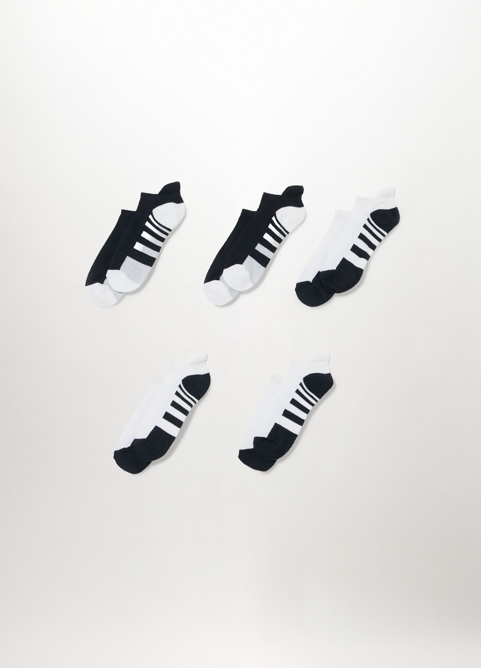 5 pack calzini sneaker in misto cotone uomo_0