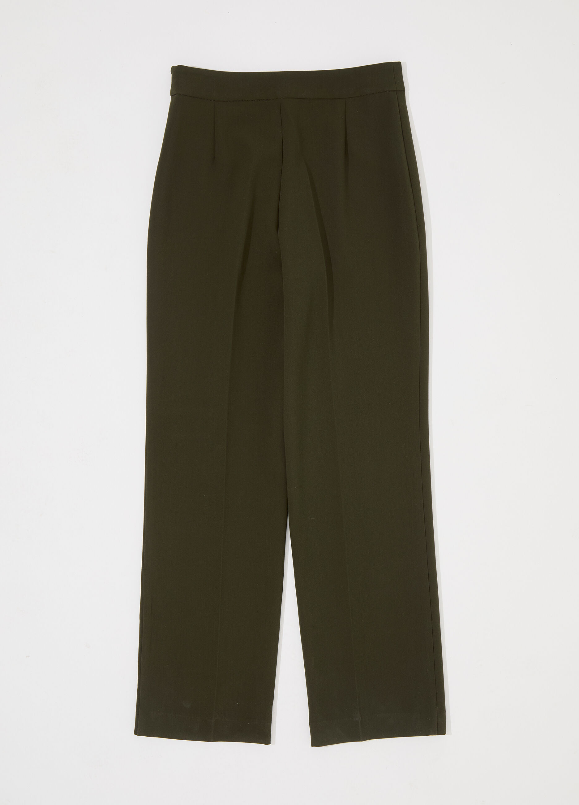 Pantalone dritto in misto viscosa donna_5