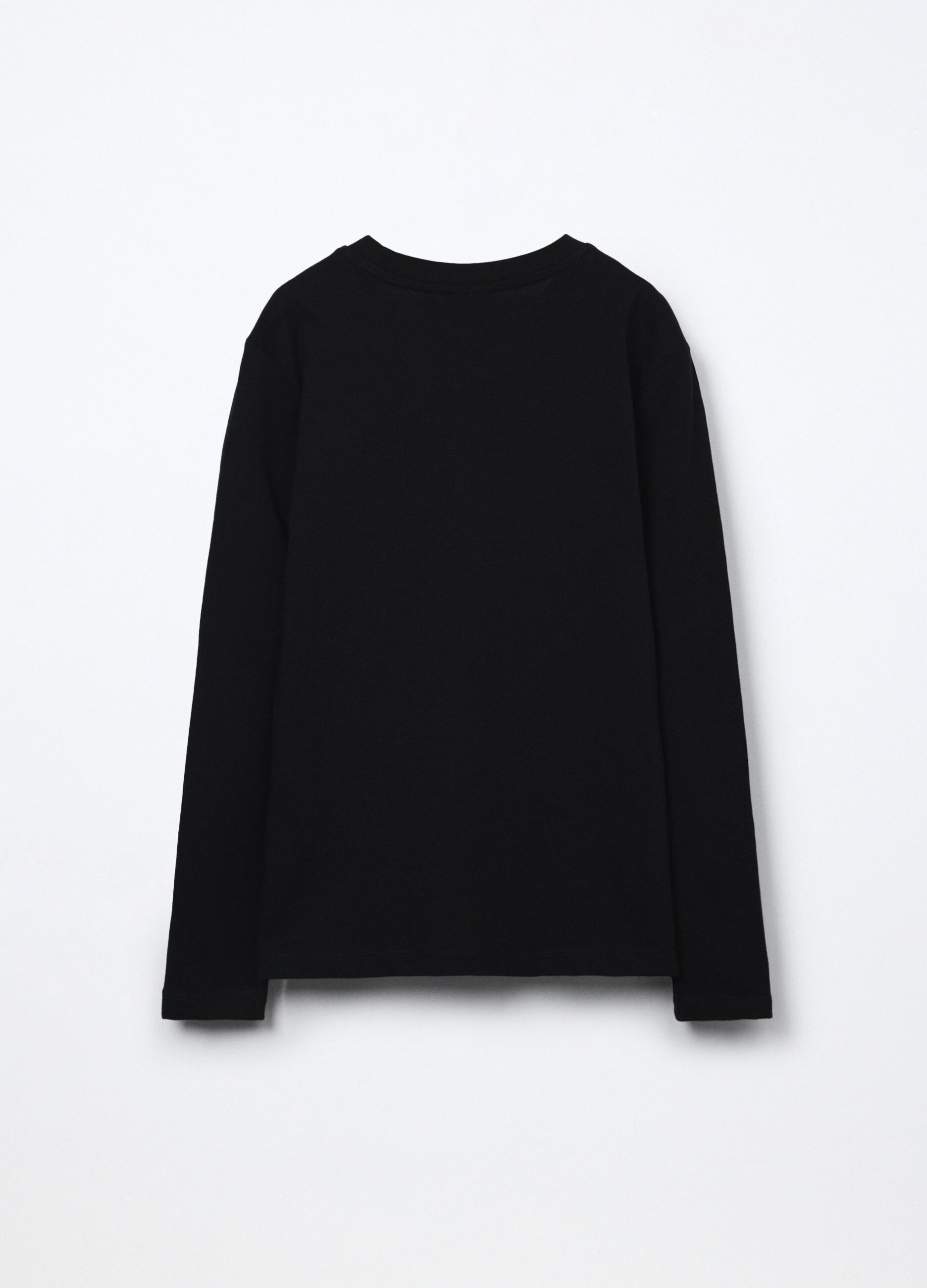 T-shirt a maniche lunghe in puro cotone jersey ragazzo_1