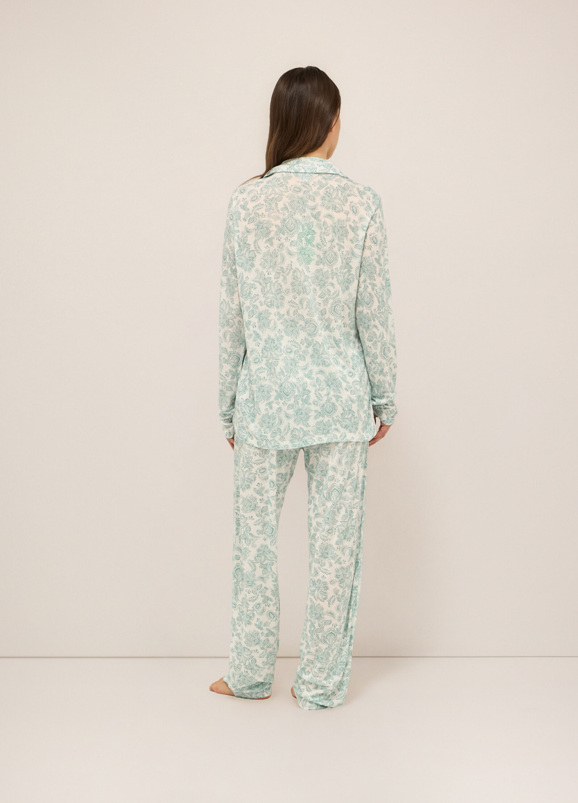 Set pigiama in pura viscosa donna_1