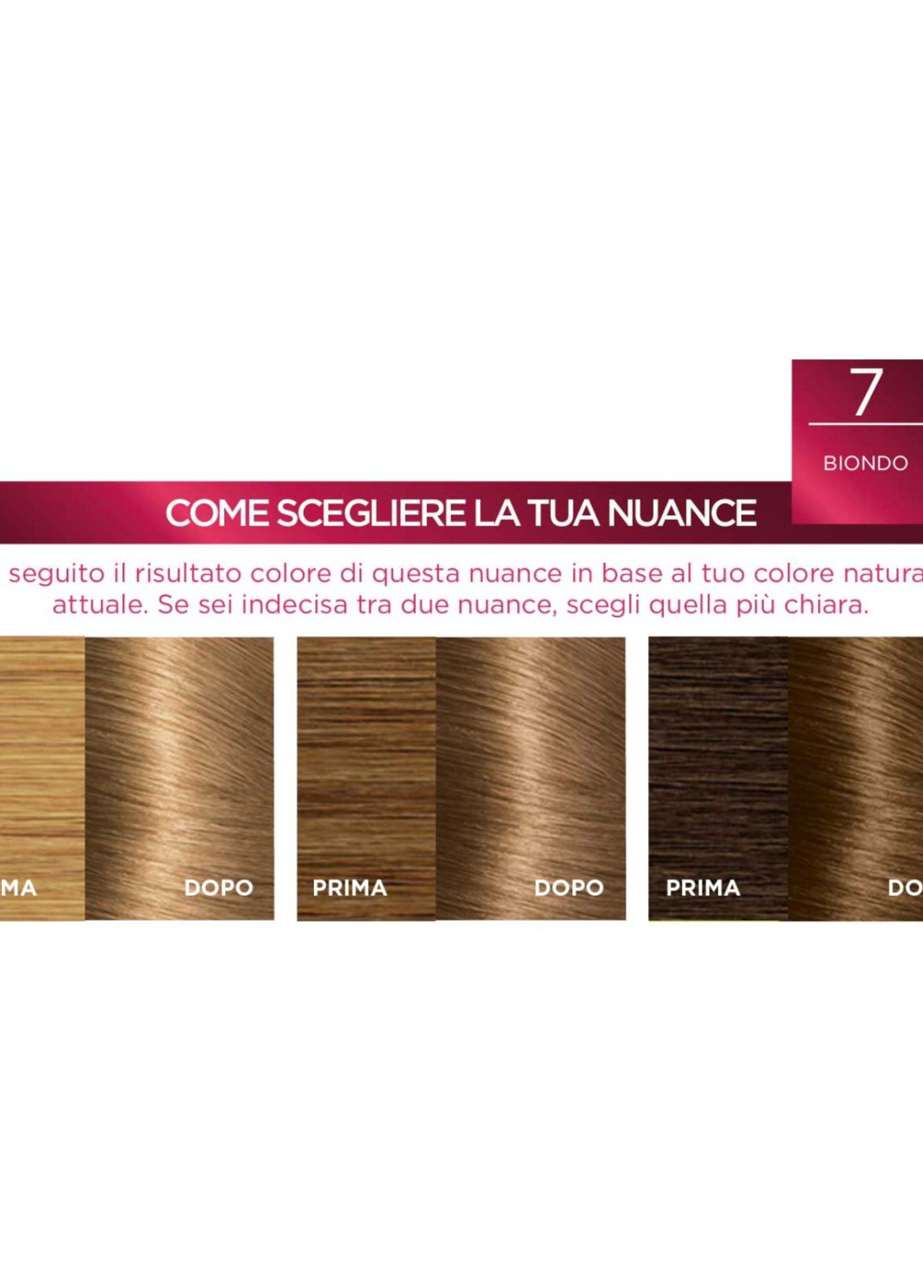L'Oréal Paris Tinta Capelli Excellence, Copre i capelli bianchi, colore ricco, luminoso e a lunga durata, 7 Biondo._3