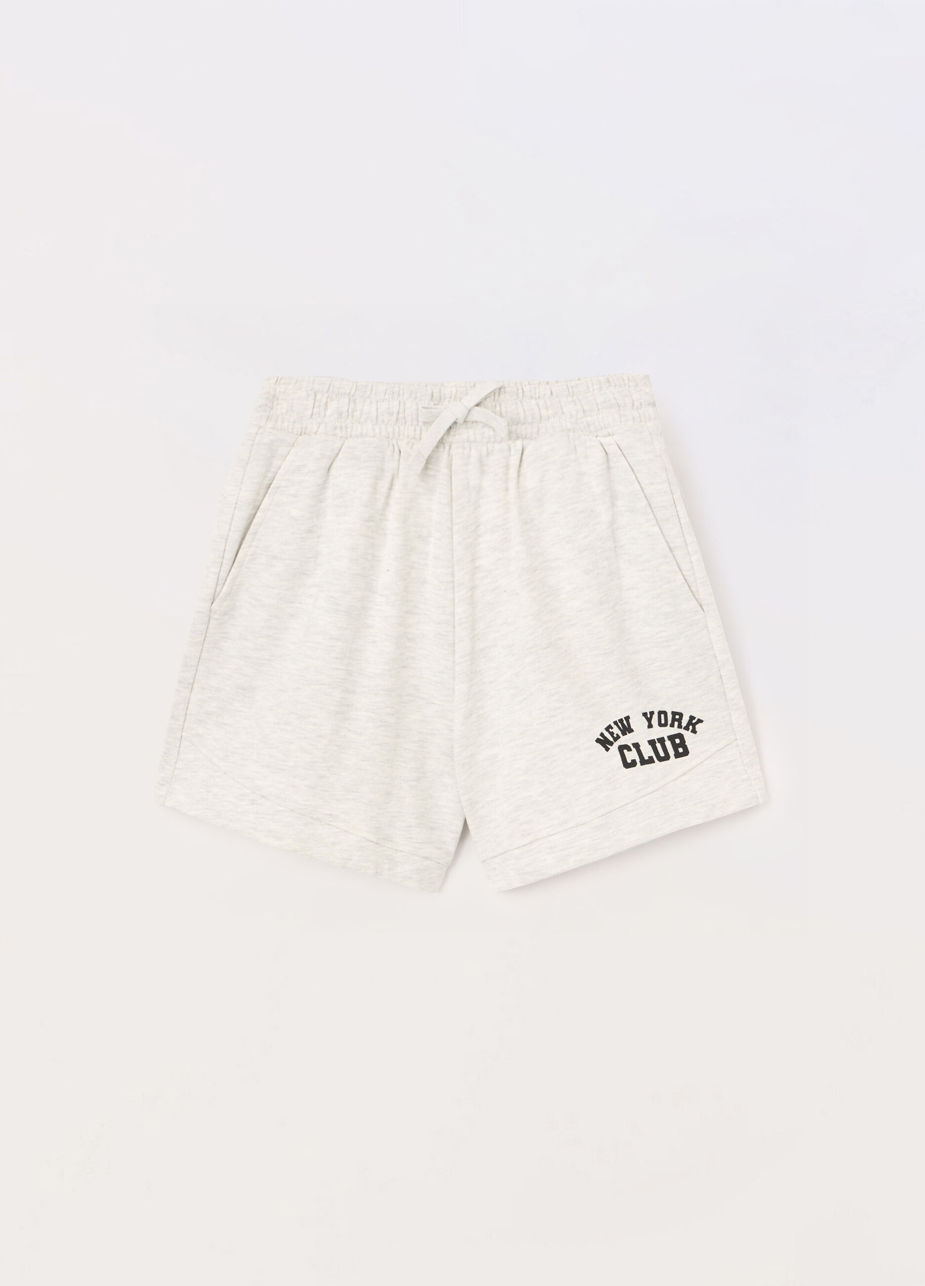 Bermuda in french terry di misto cotone ragazza