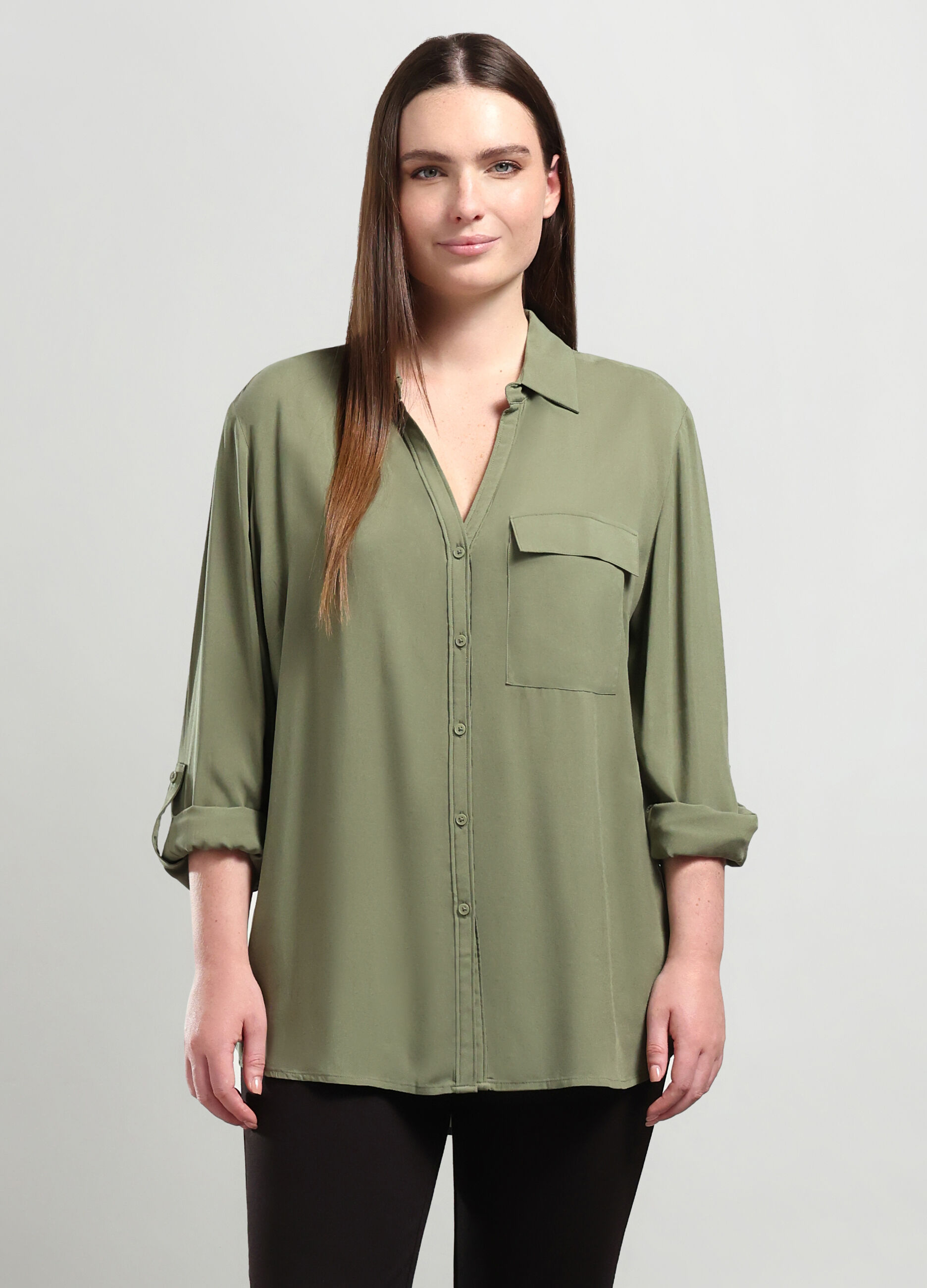 Camicia in pura viscosa donna curvy_0