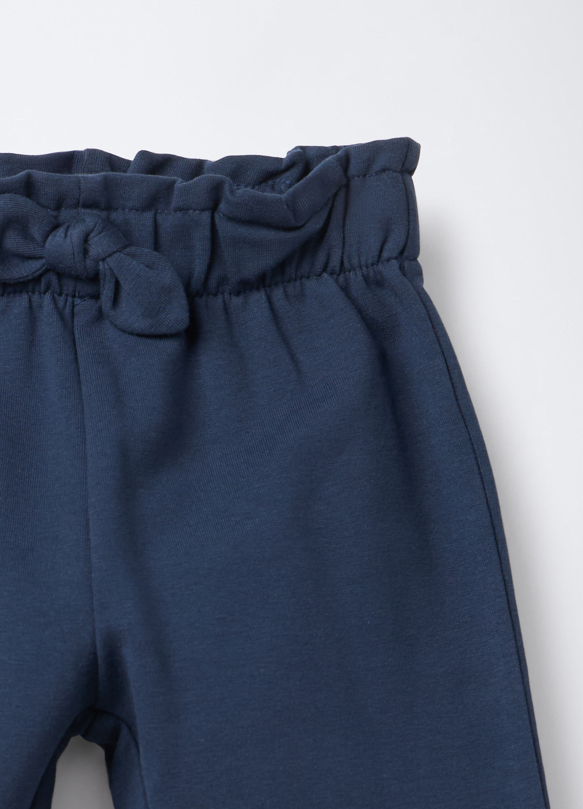 Jogger in cotone garzato stretch Fit Regular bimba_2