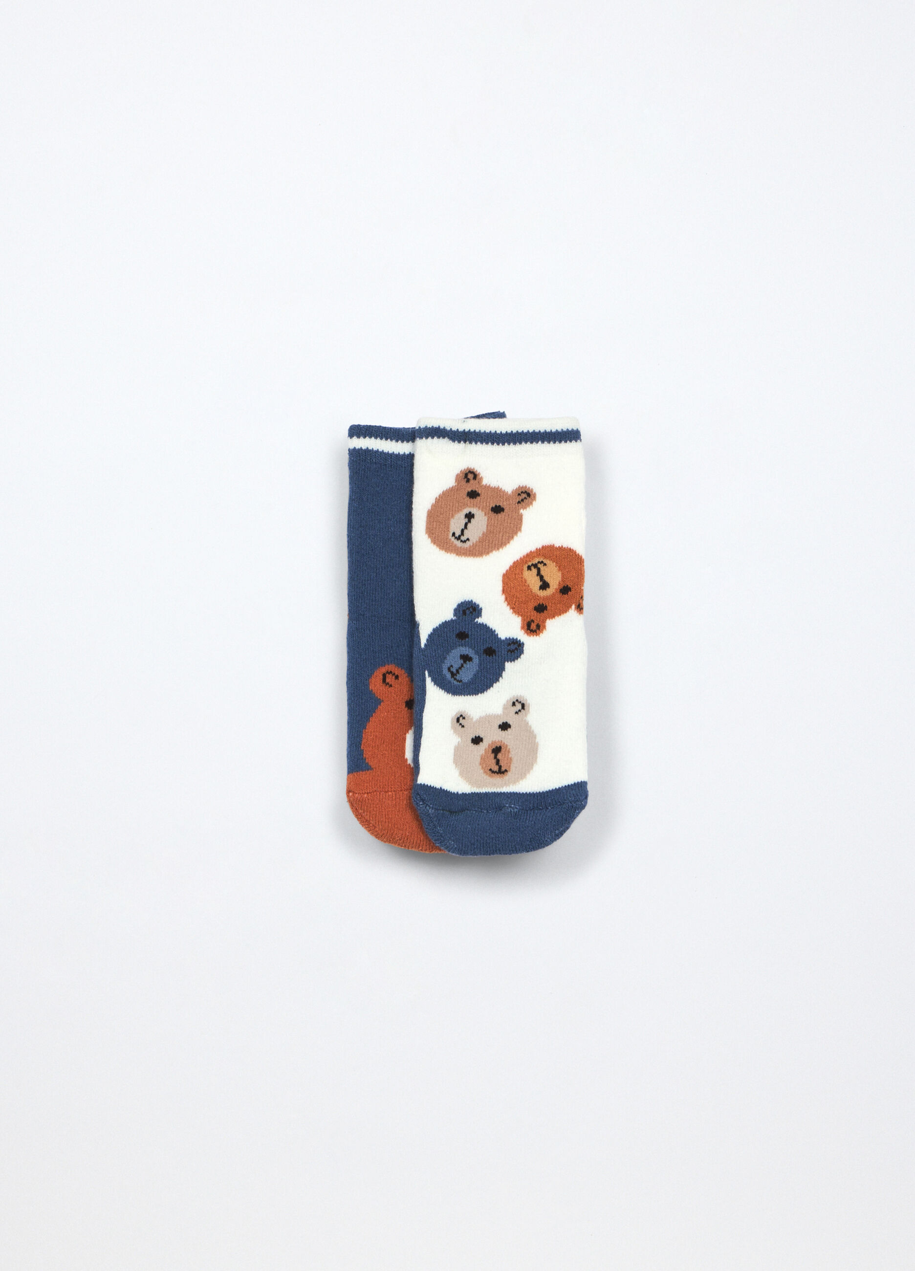 Pack 2 calzini in spugna di misto cotone neonato_0