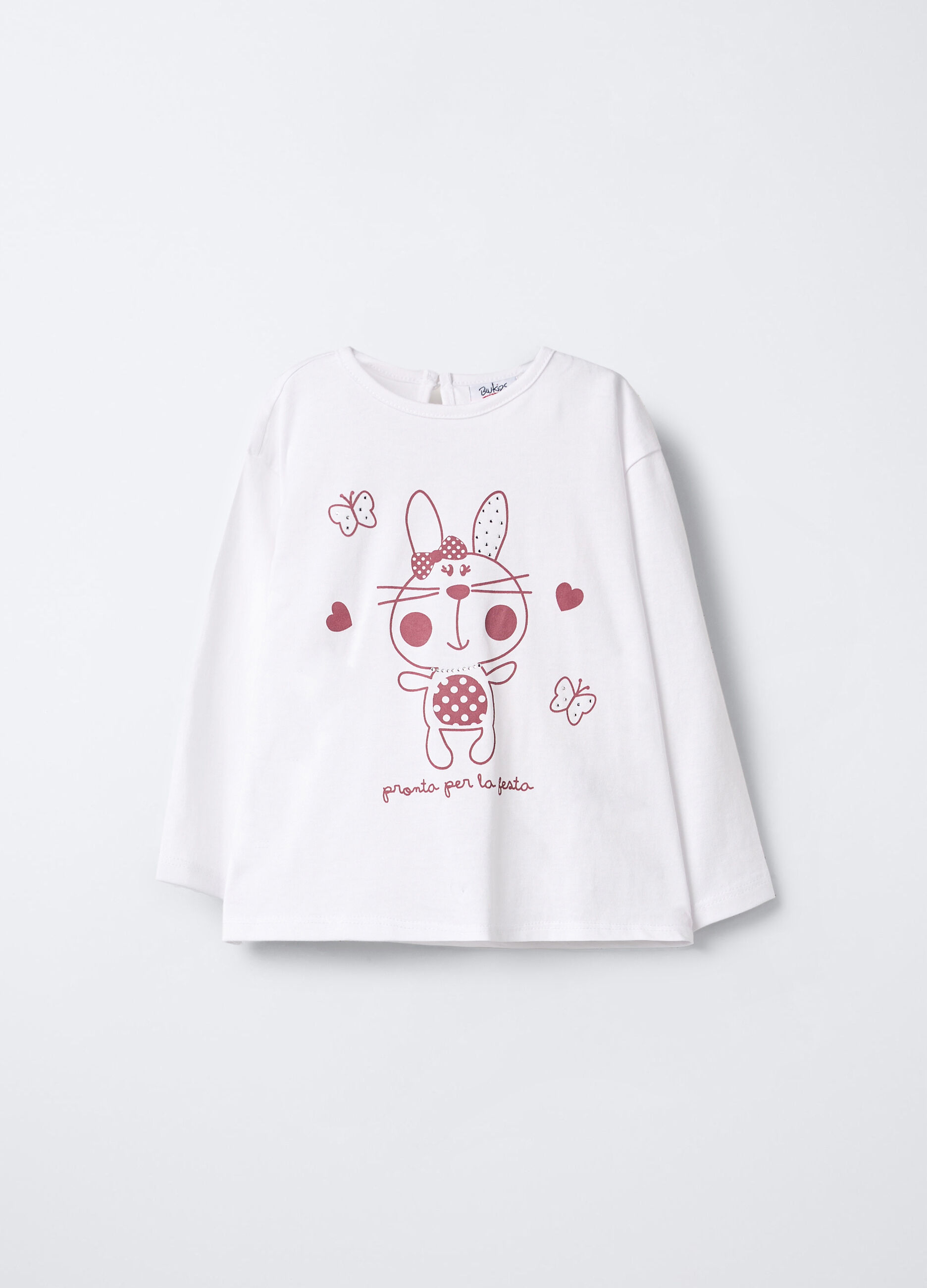 T-shirt in jersey di puro cotone bimba_0