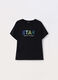 T-shirt in jersey di puro cotone donna_0
