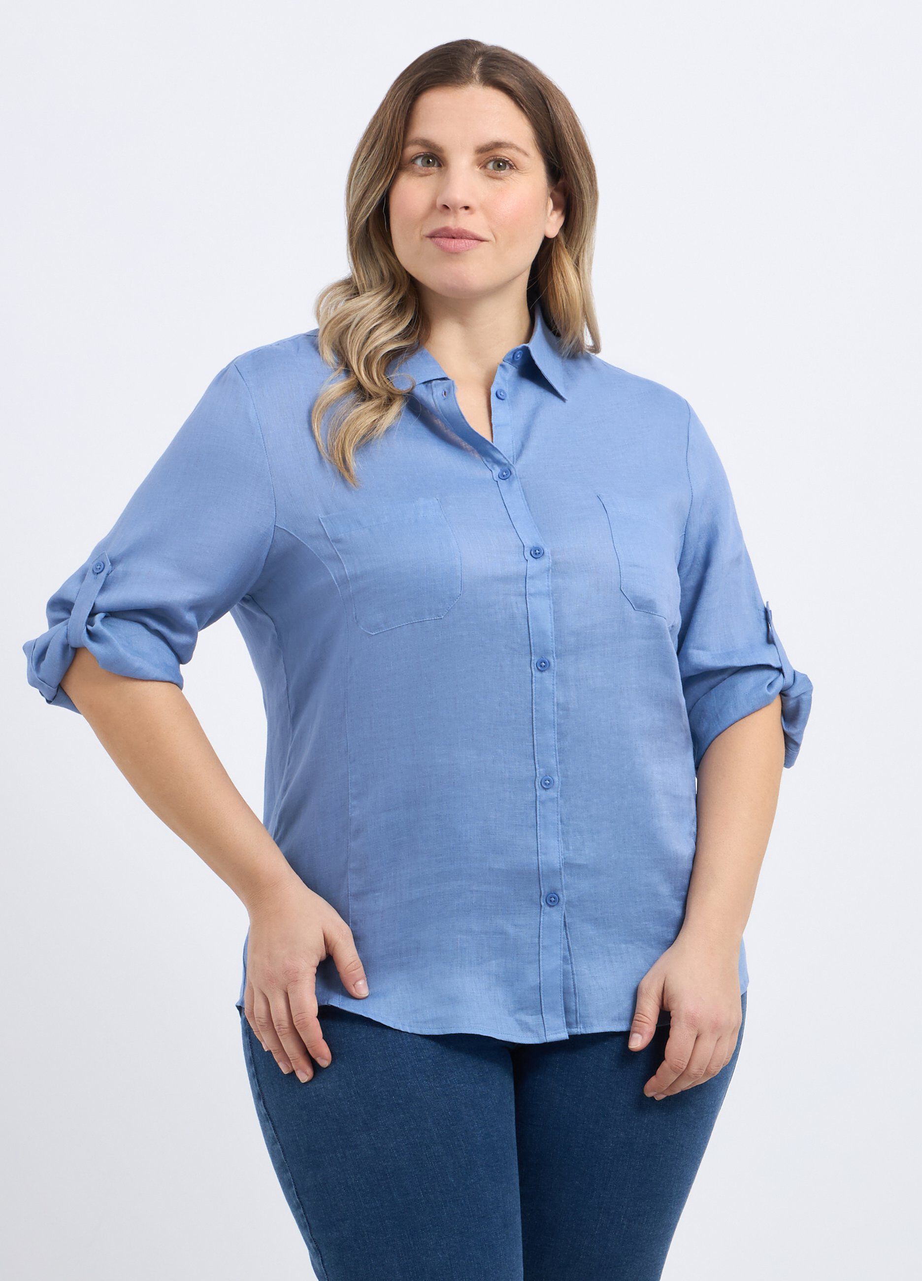Camicia in puro lino donna curvy_0