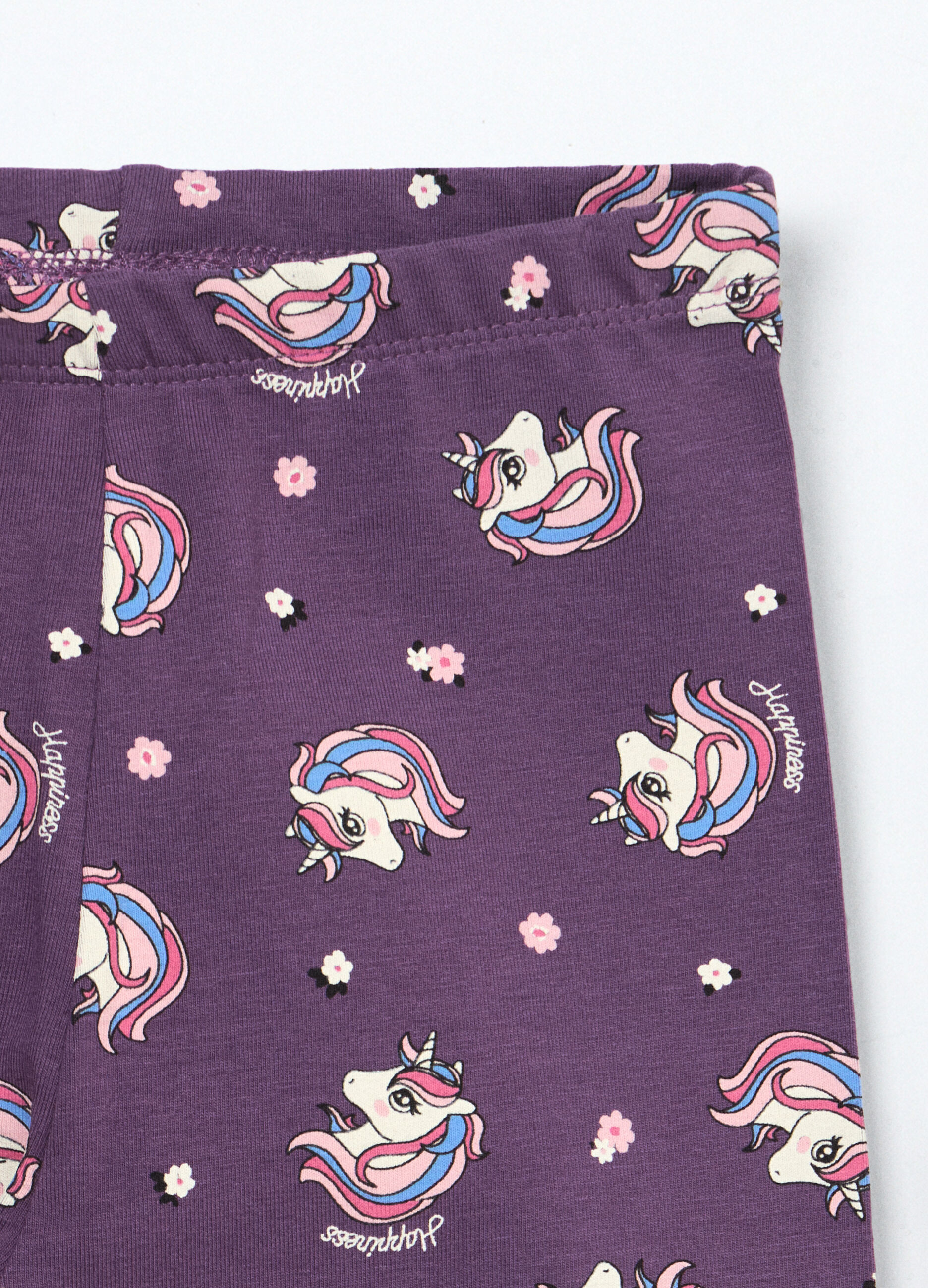 Leggings in jersey di cotone stretch bambina_2
