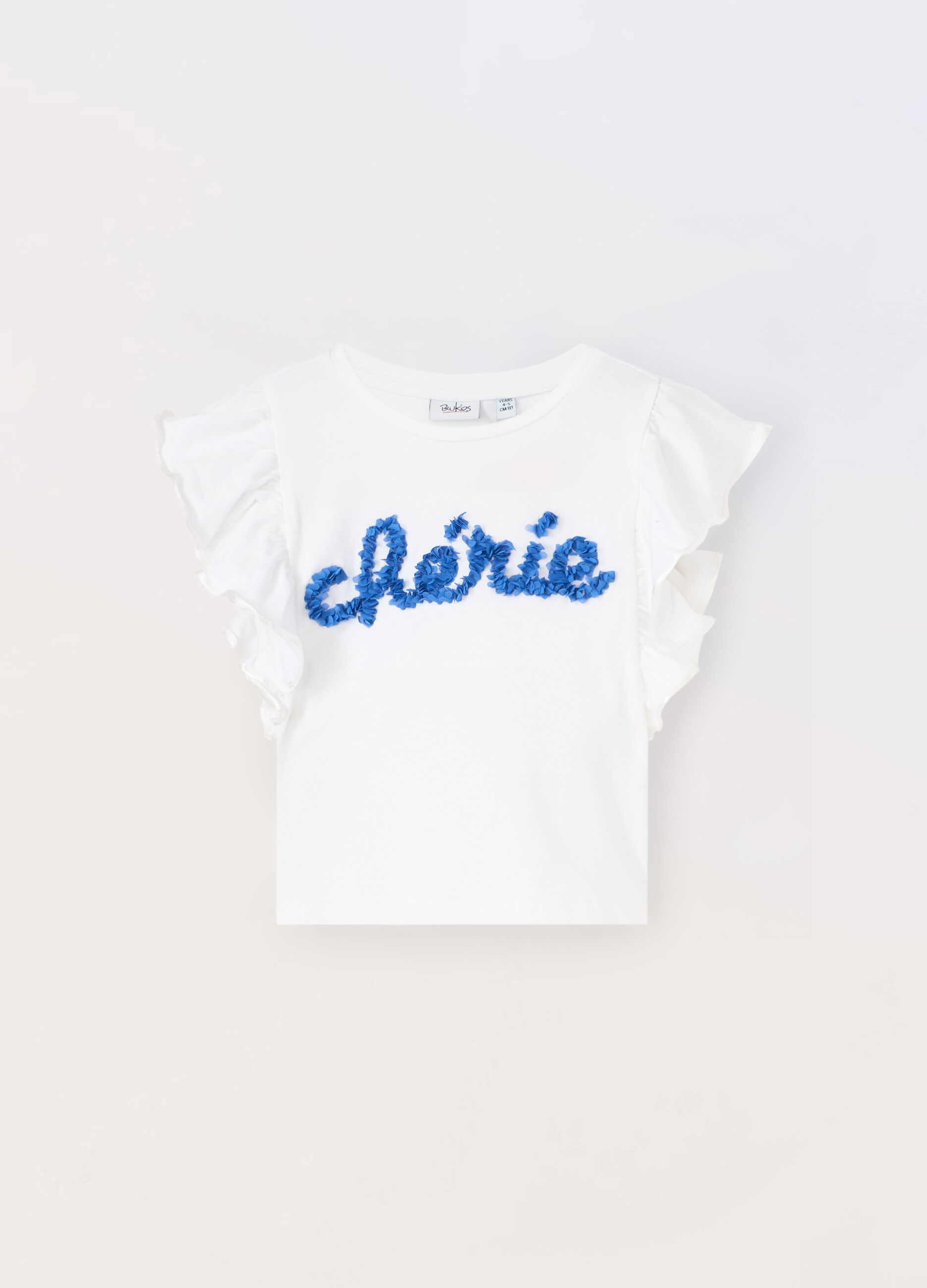 T-shirt in jersey di cotone stretch bambina_0