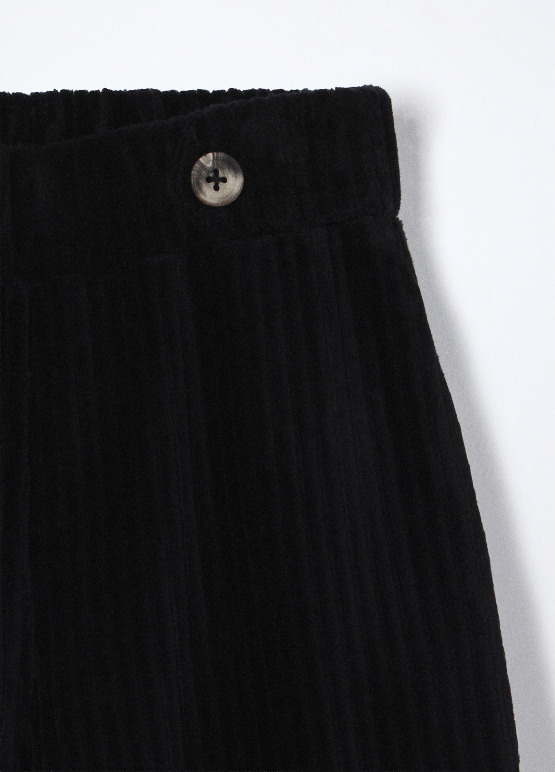 Pantaloni misto cotone velour bambina_2