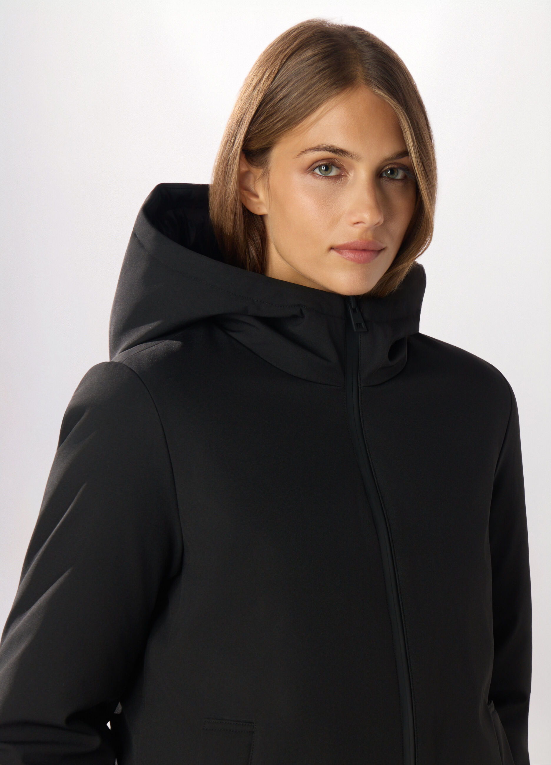 Giubbotto imbottito a collo alto donna_2