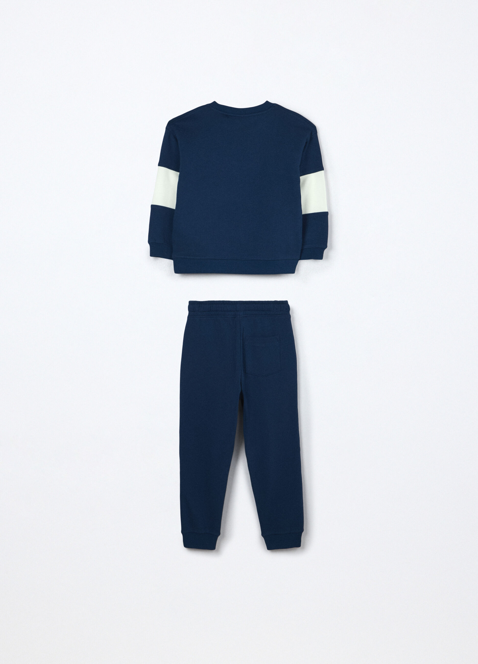 Jogging set in puro cotone fleece bambino_1