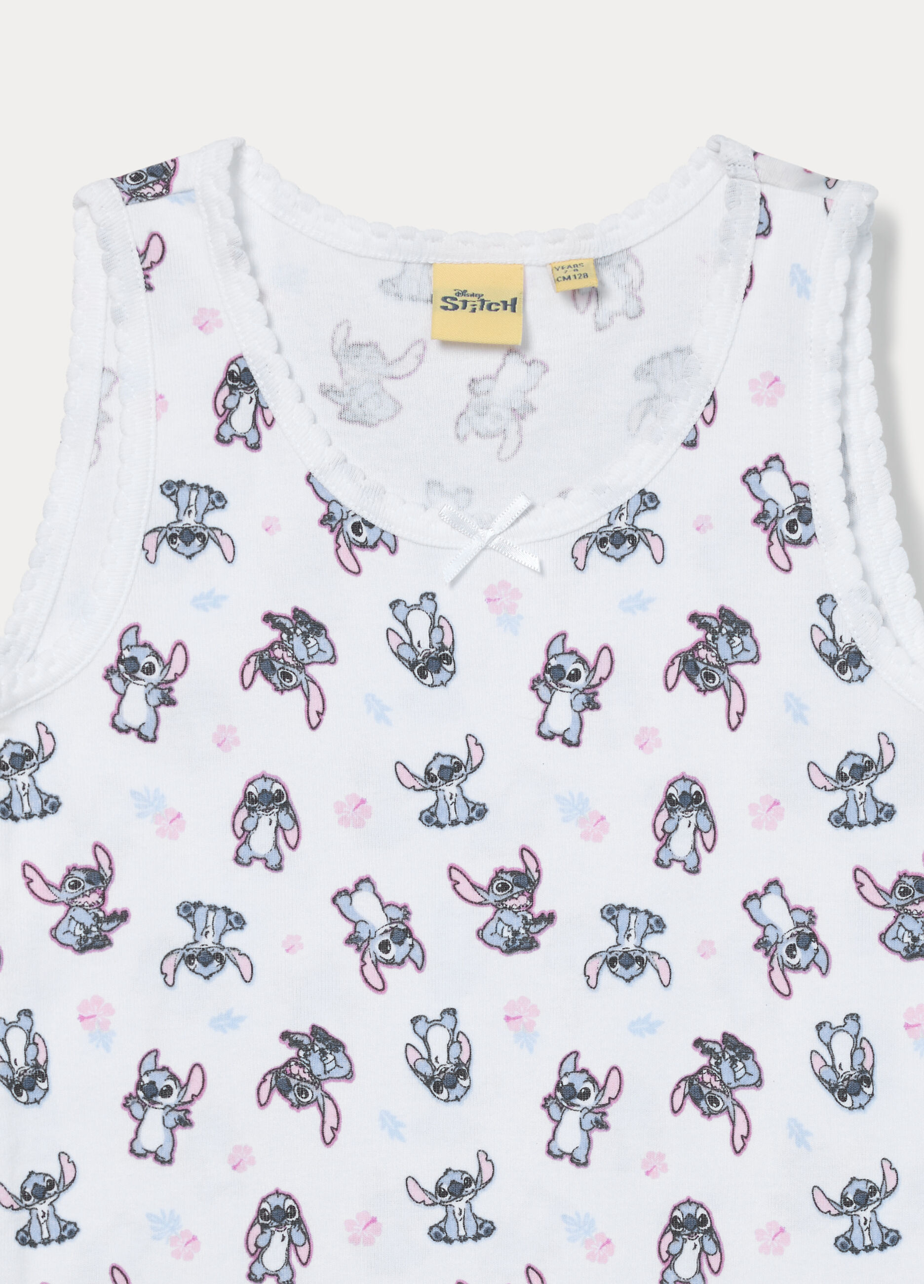 Pack 2 canotte intime Stitch in puro cotone bambina_3