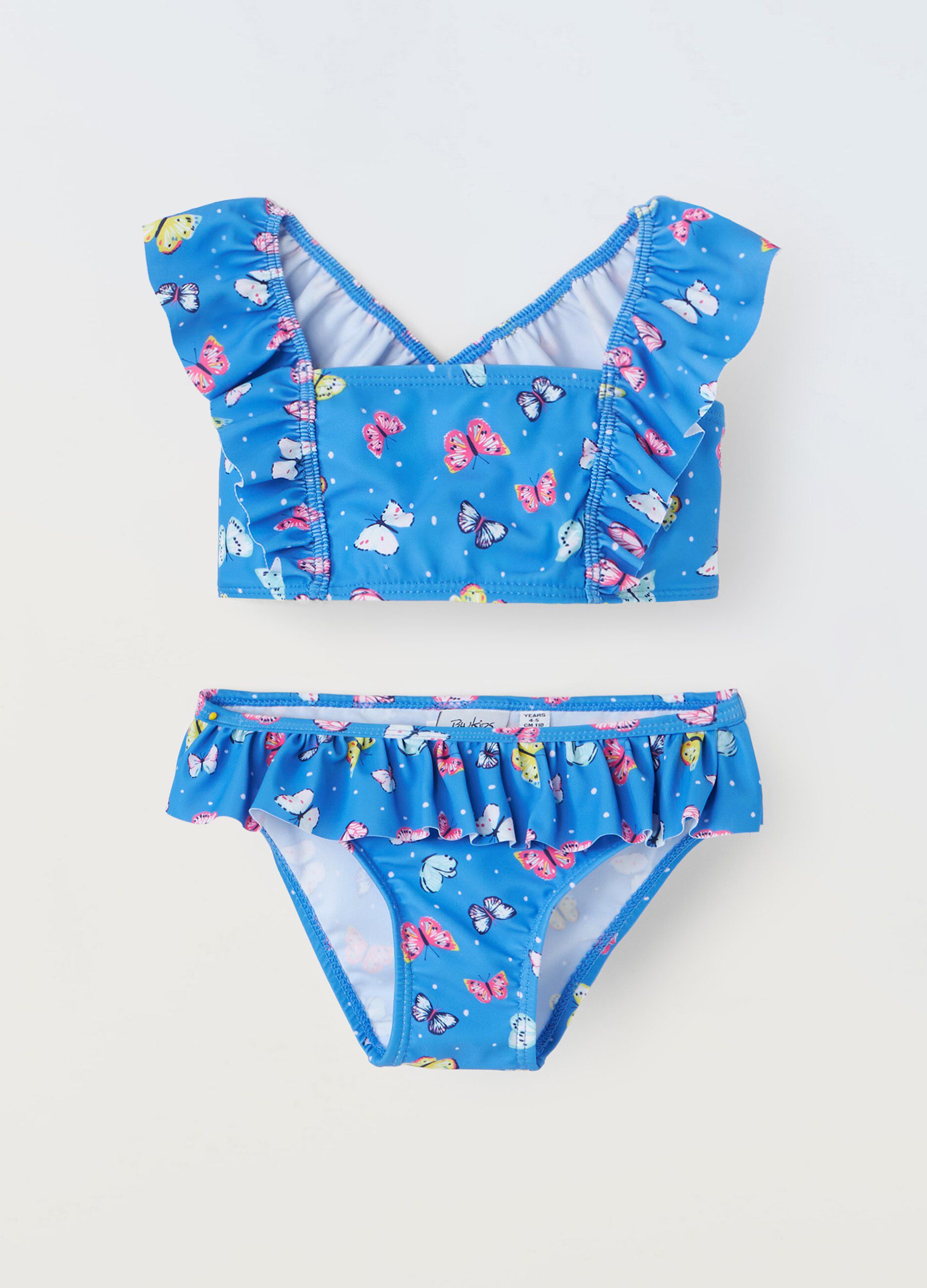 Bikini con rouches bambina_0