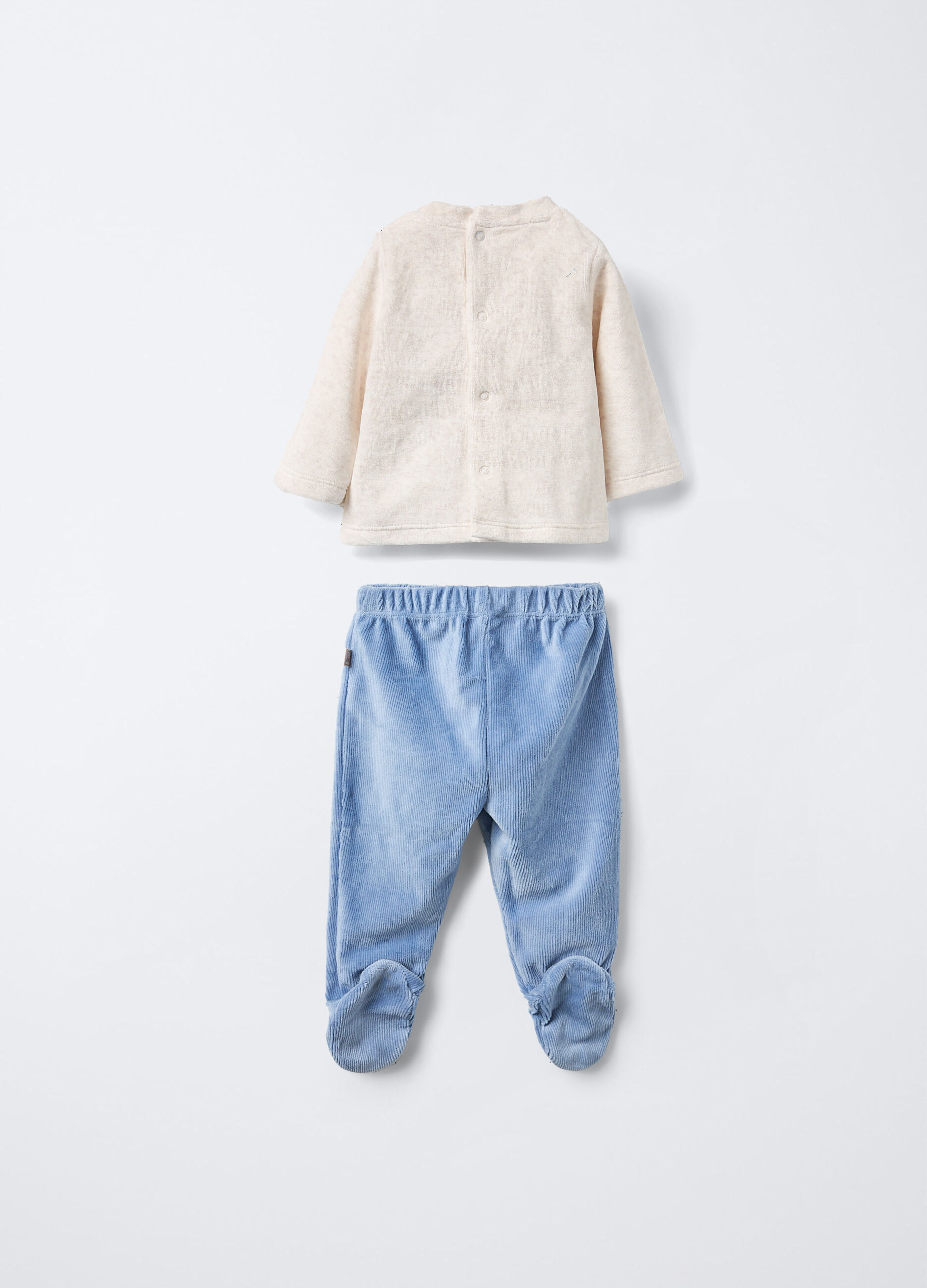 Set misto cotone velour neonato_1