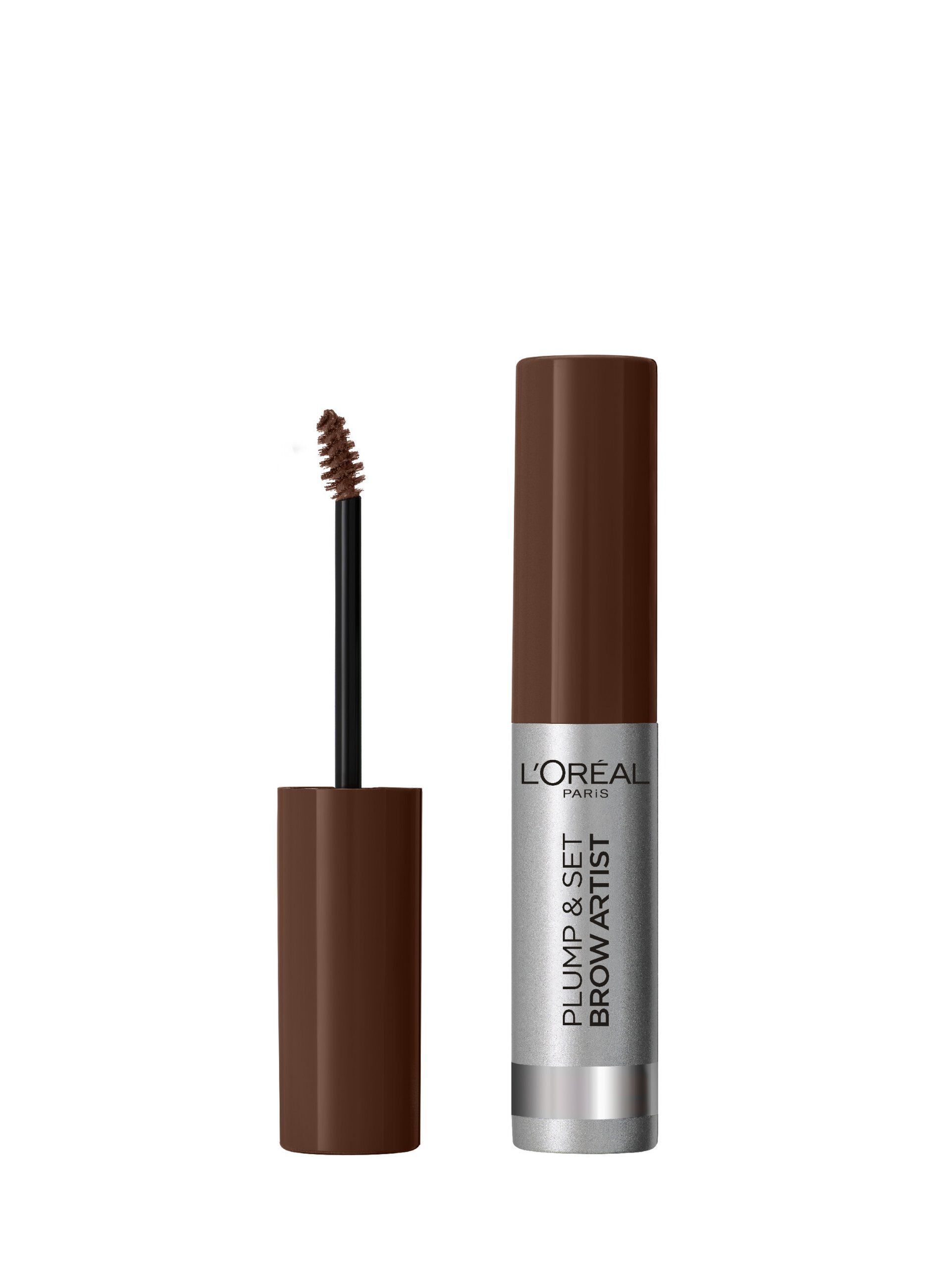 L'Oréal Paris Mascara Sopracciglia Brow Artist Plump&Set, Formula Waterproof No Transfer, Sopracciglia Piene e Definite, Smudge-Proof, 105 Brunette.