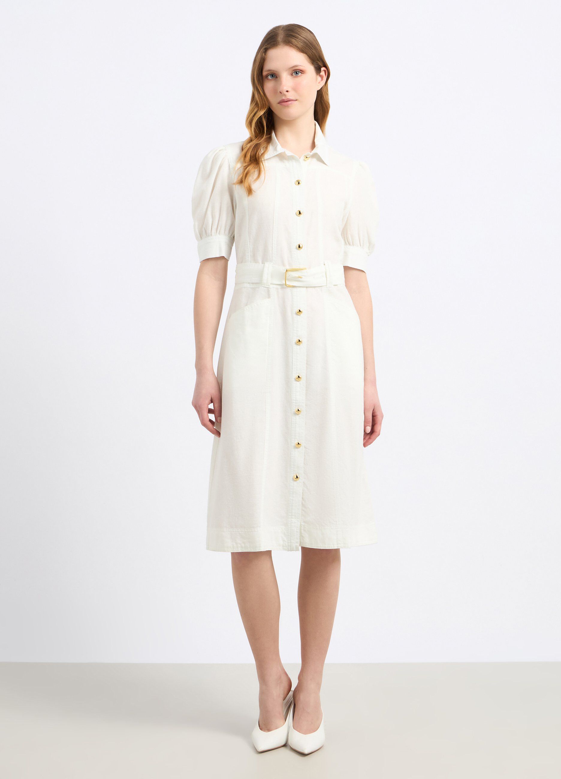 Abito misto lino donna_0