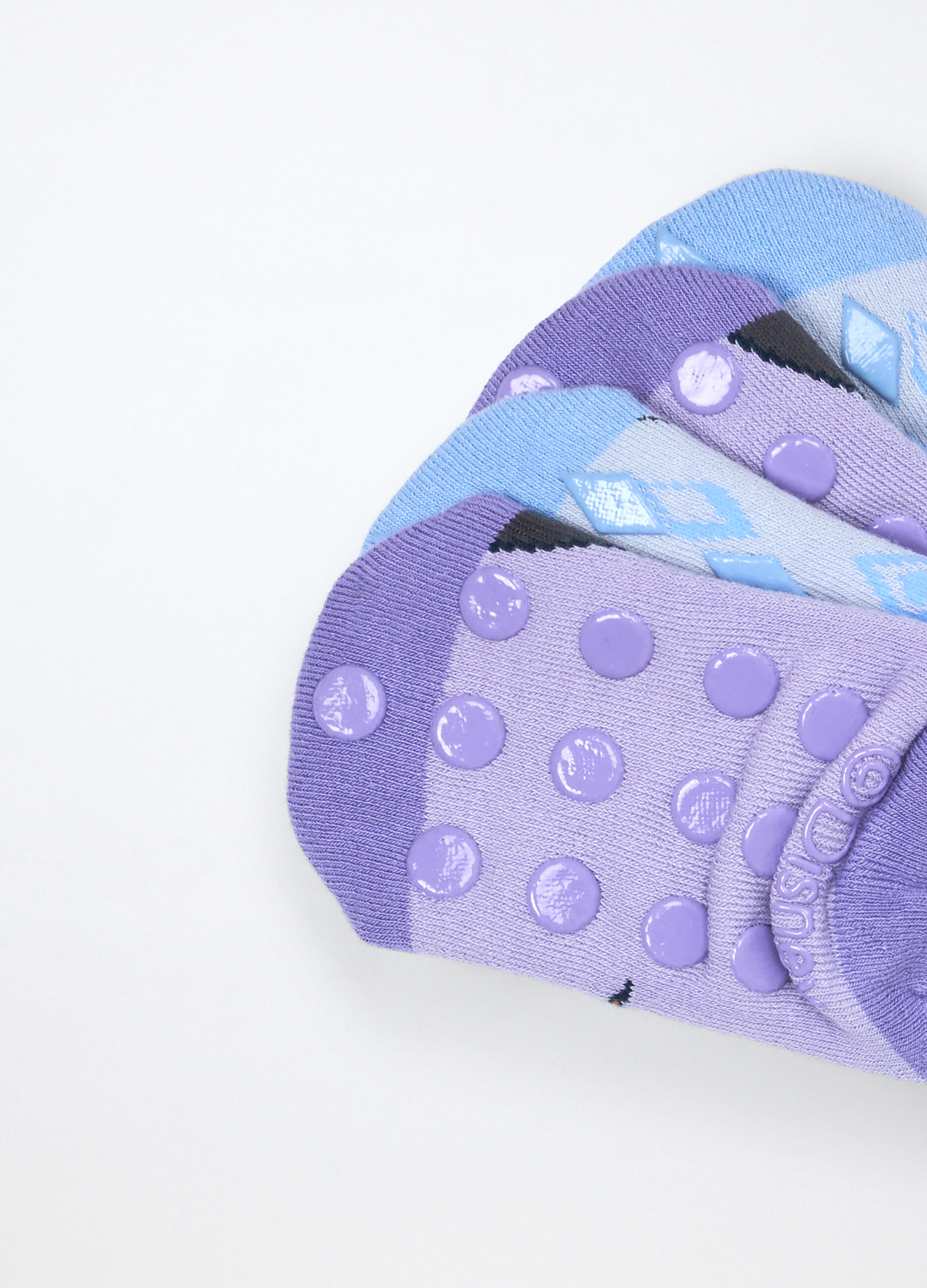 Pack 2 calze antiscivolo in spugna bambina_2