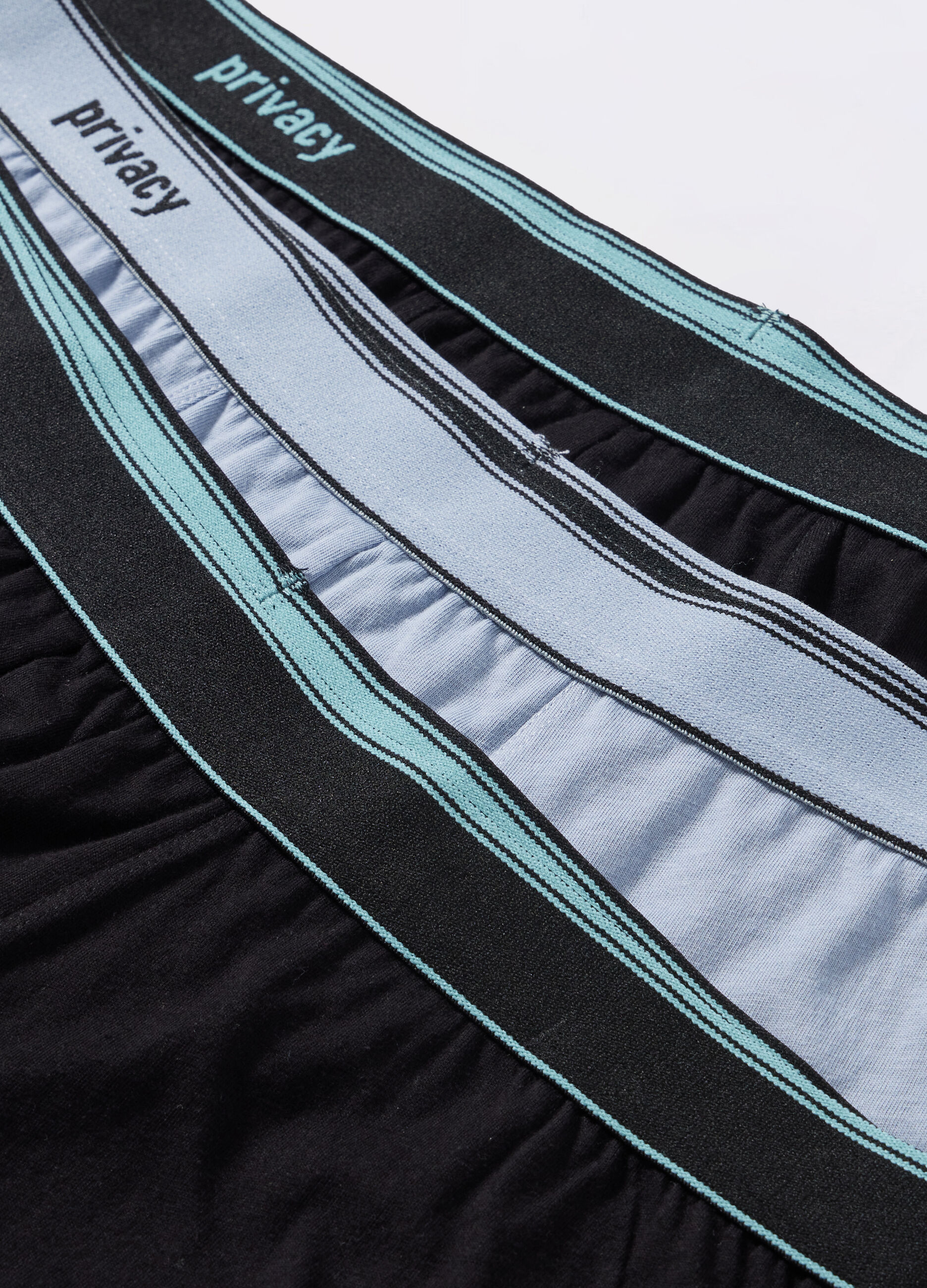 3 pack boxer in puro cotone con elastico uomo