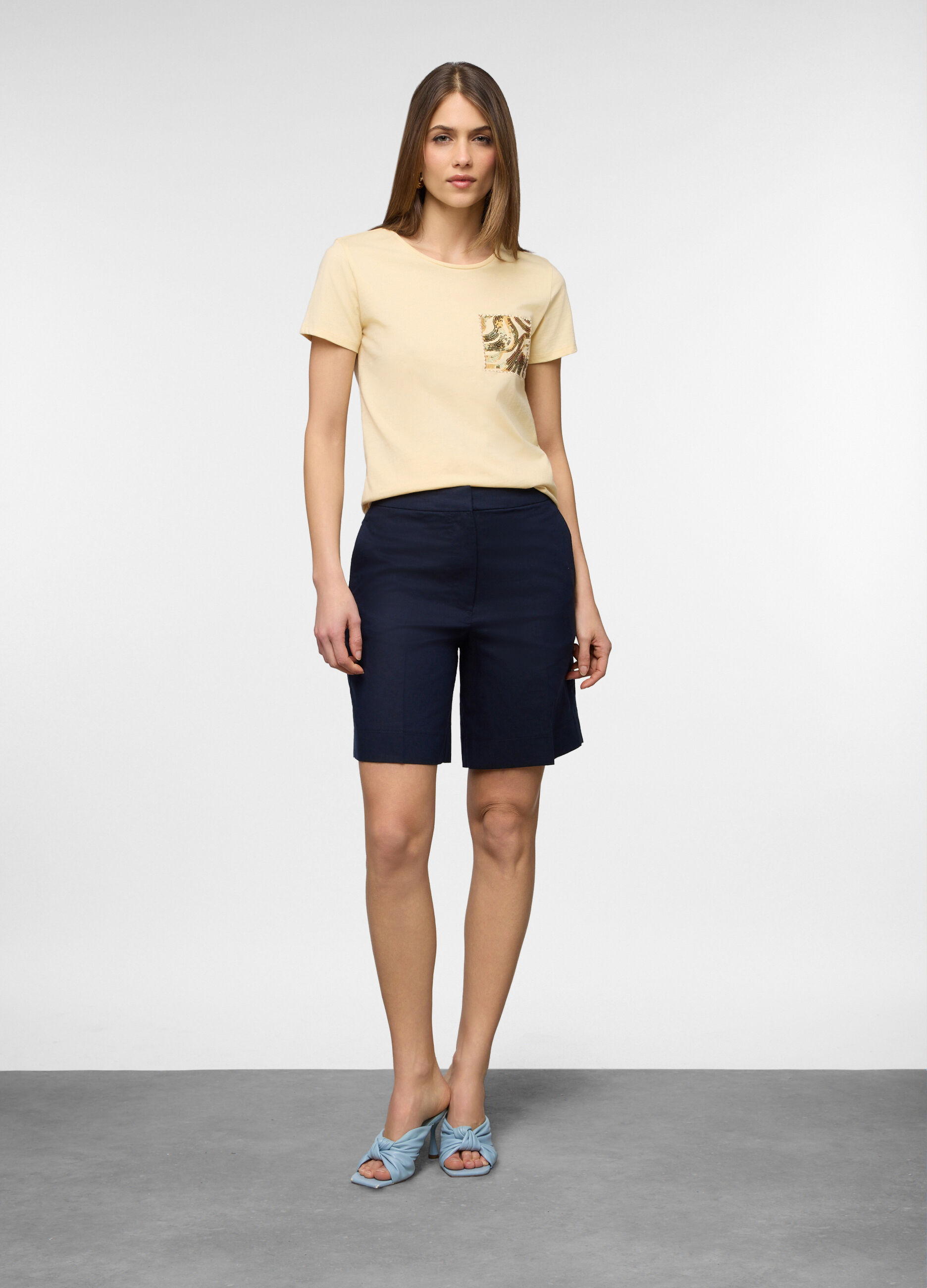Bermuda wide leg misto lino donna_0