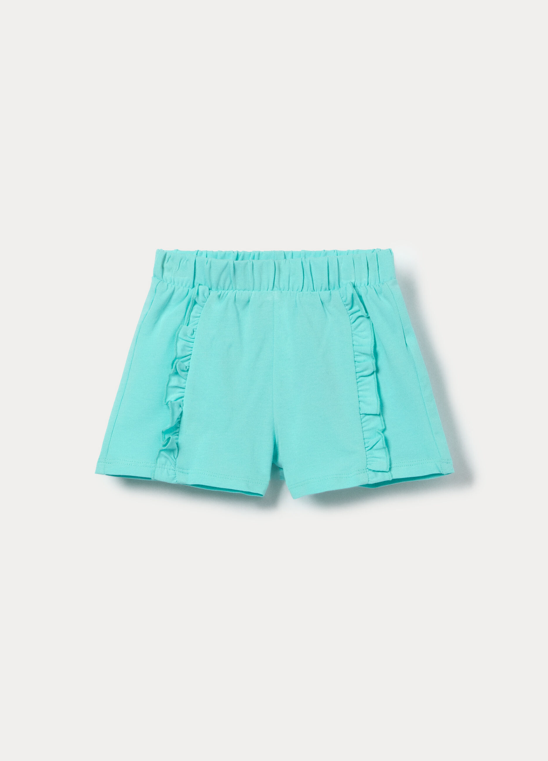 Shorts in jersey di cotone stretch bimba_0