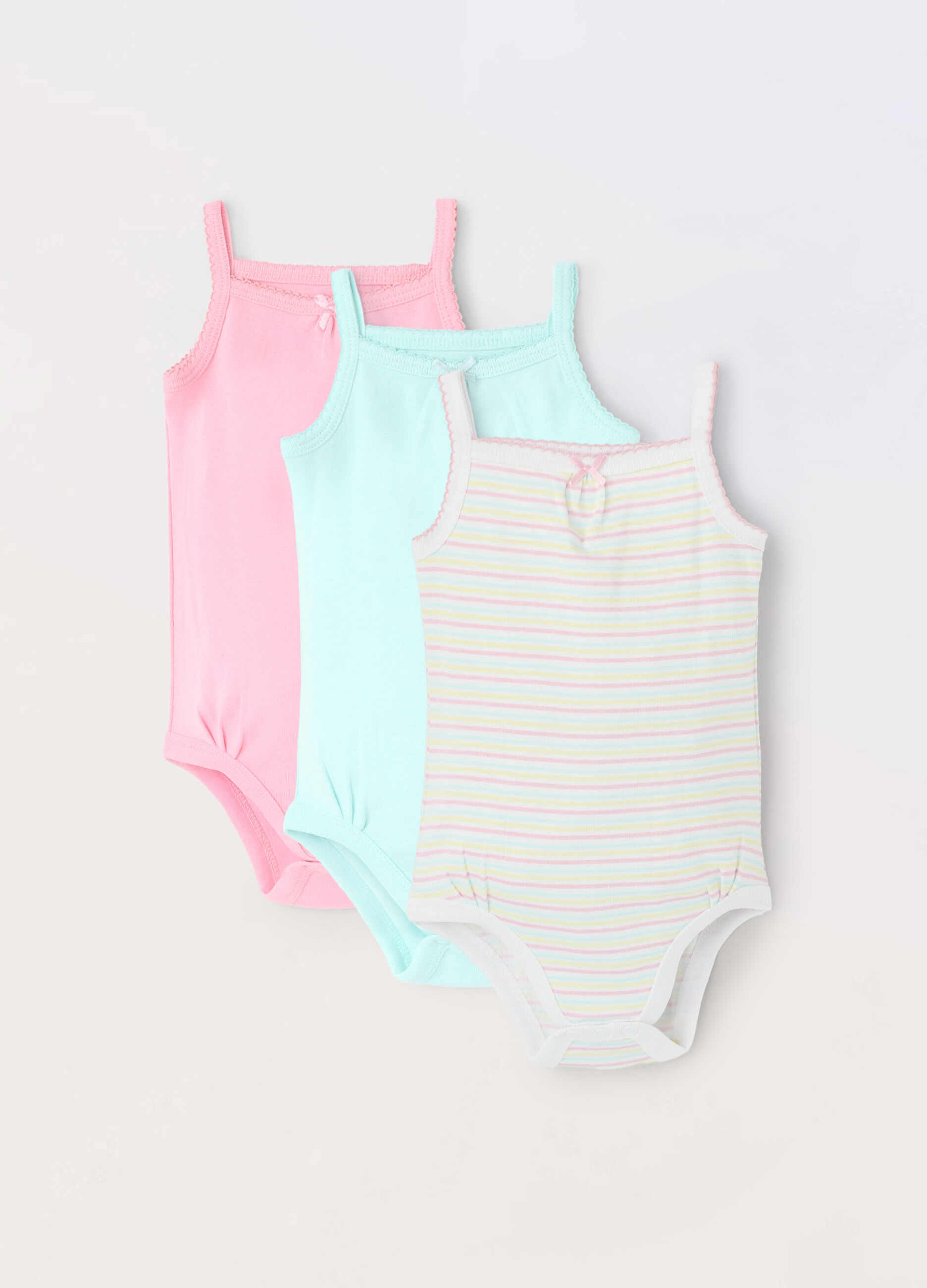 Pack 3 body in puro cotone neonata_0
