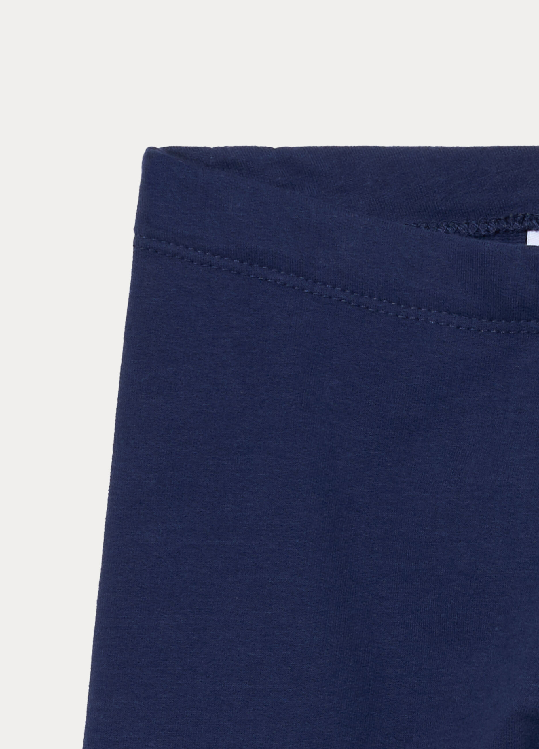 Leggings in french terry di cotone bambina_2