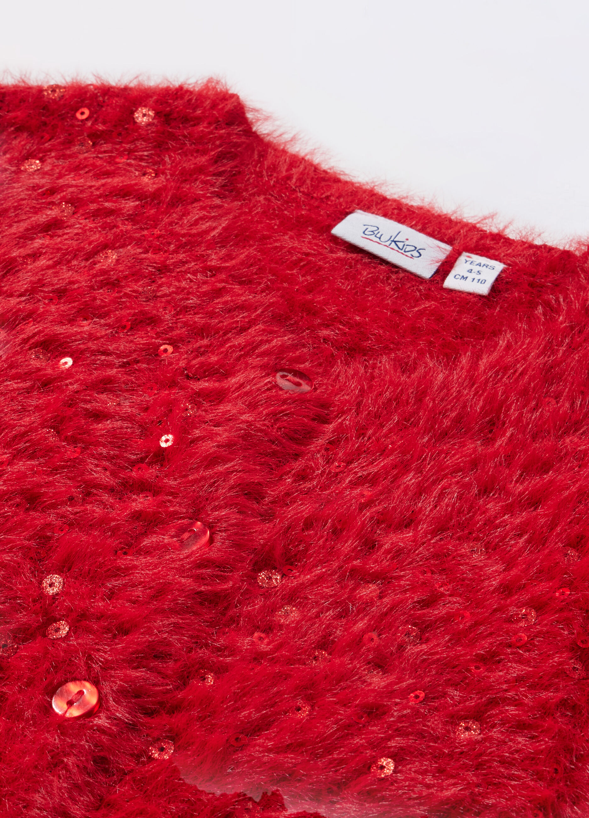 Cardigan in finta pelliccia bambina_1