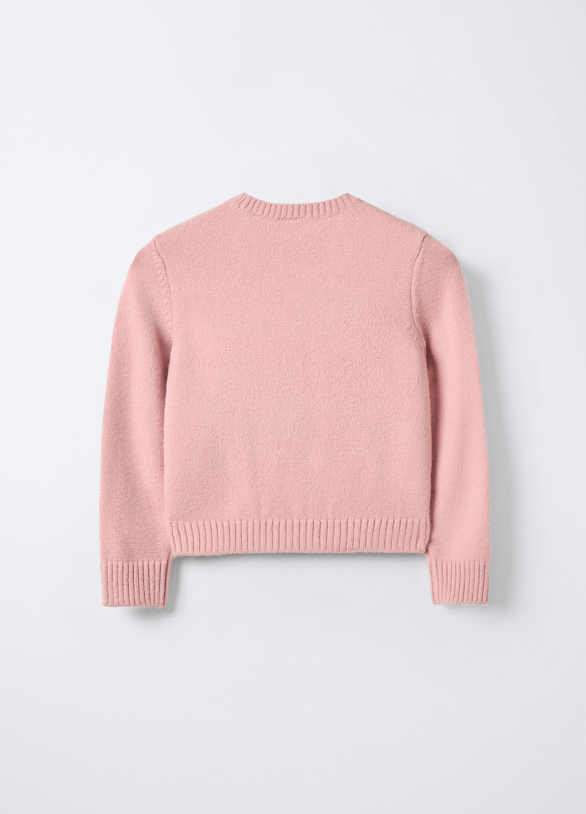 Pullover girocollo jaquard bambina_1