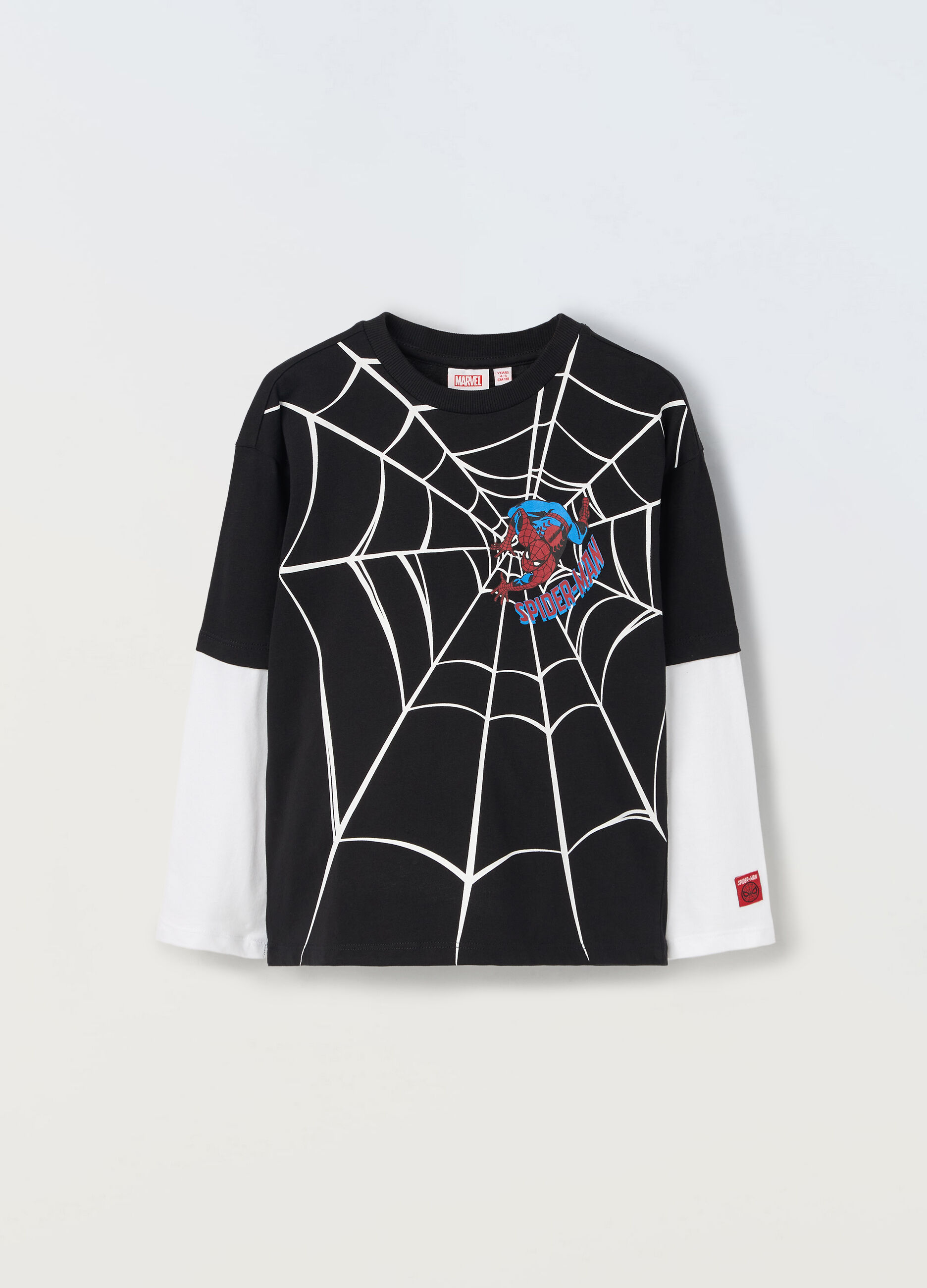 T-shirt in puro cotone a maniche lunghe bambino_0
