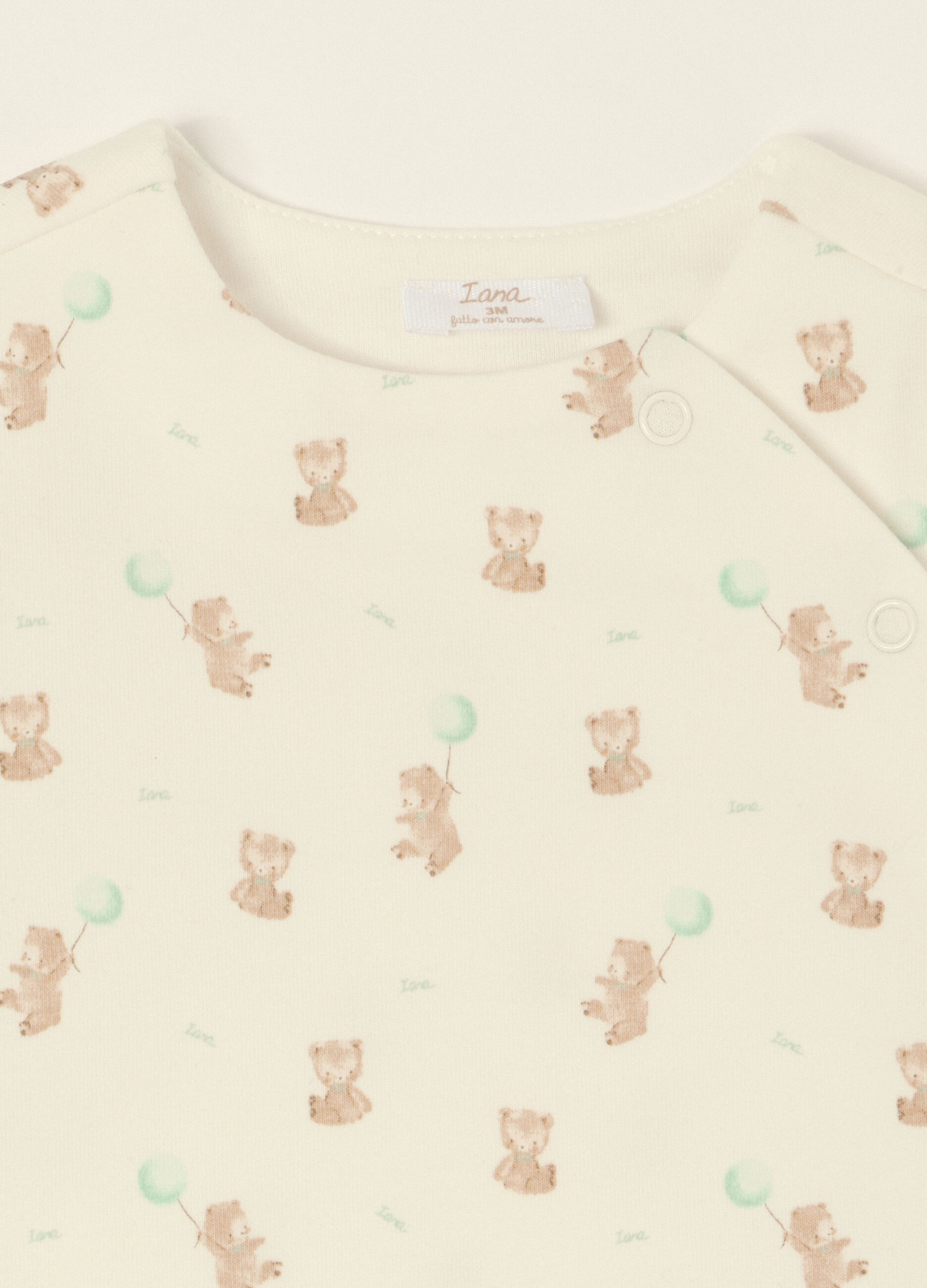 Set bianco e verde in cotone organico_2