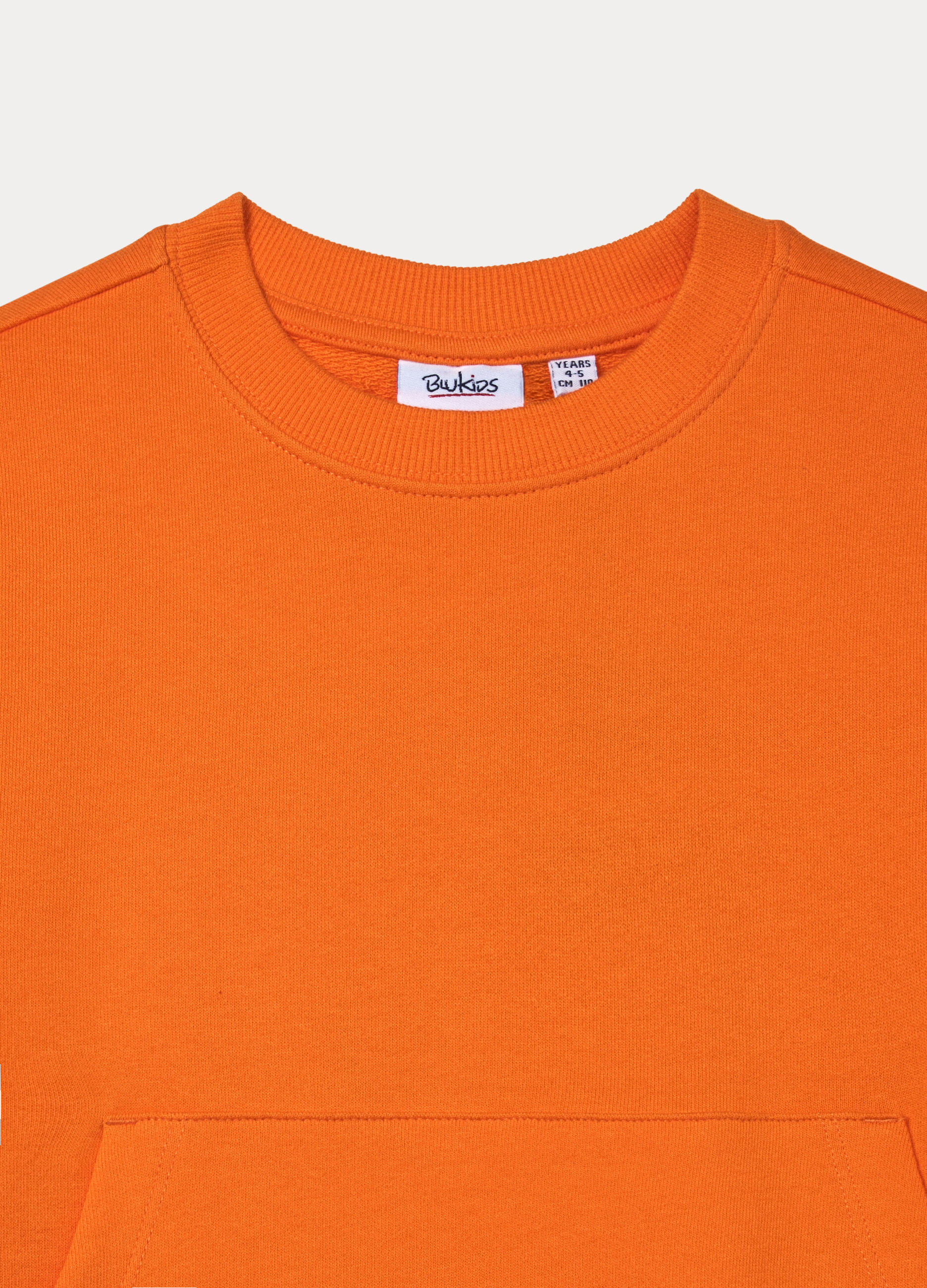 Felpa girocollo in french terry di puro cotone bambino_2