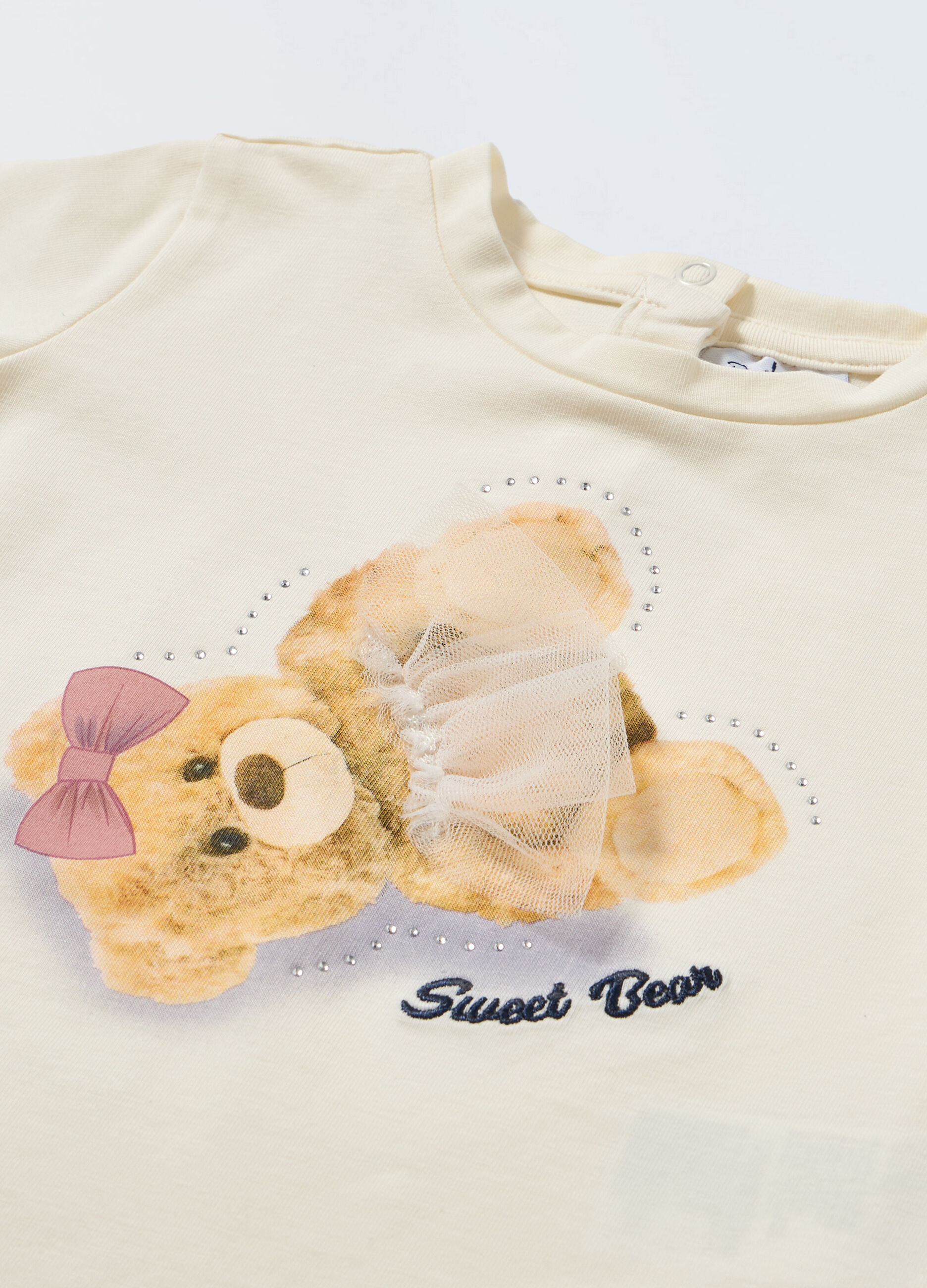 T-shirt a maniche lunghe con applicazioni neonata_1