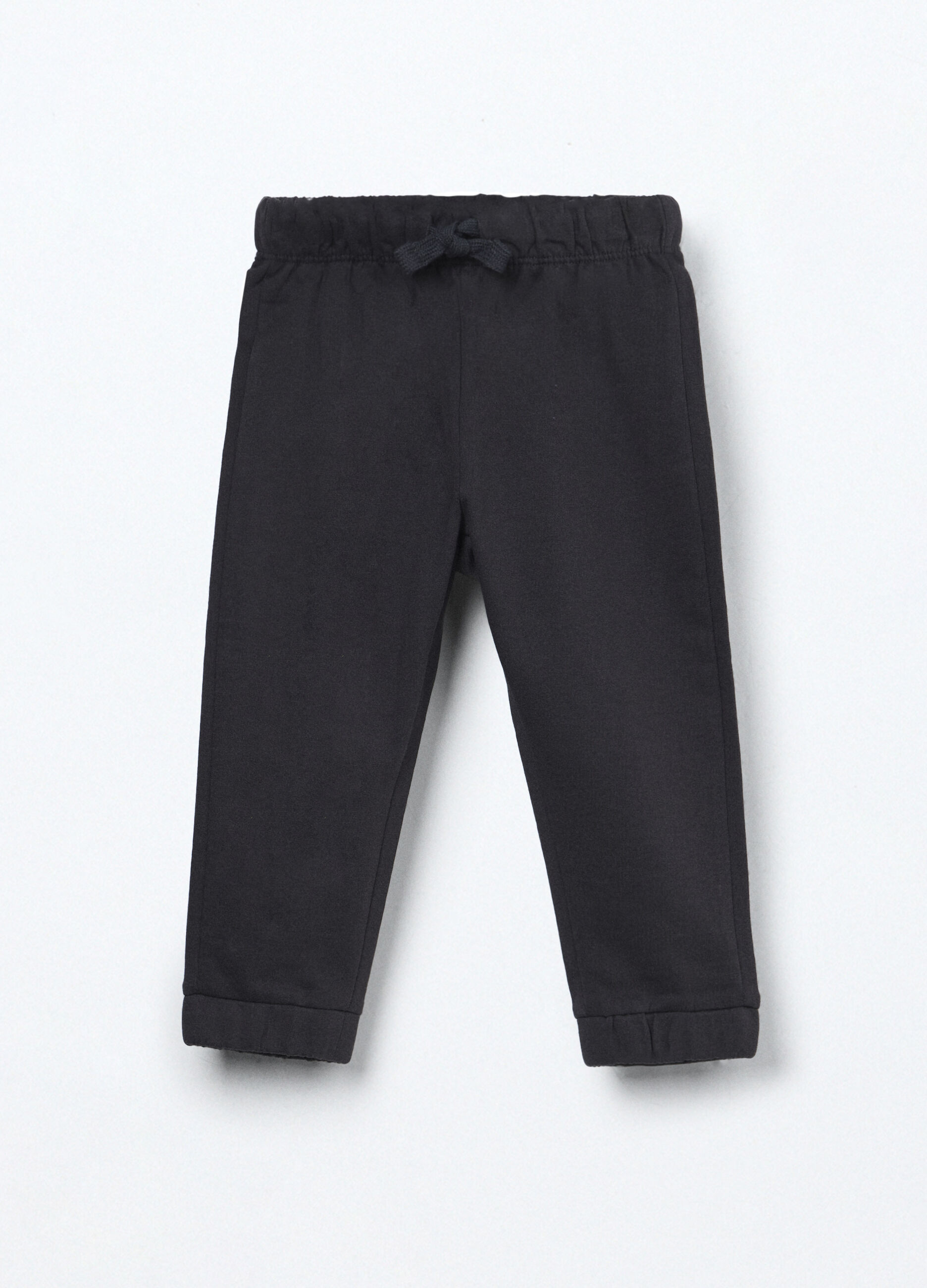 Jogger in french terry di puro cotone neonato_0