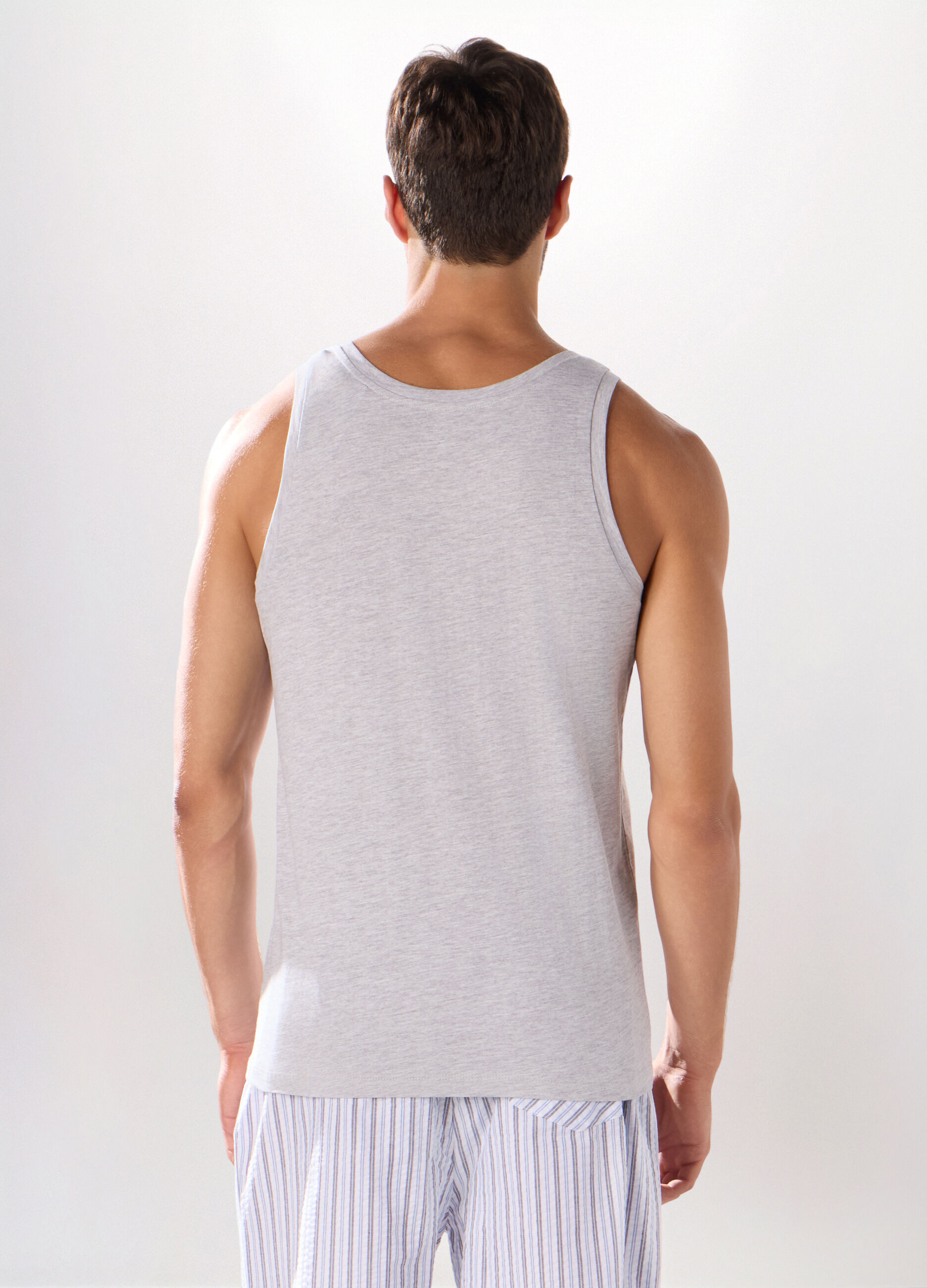 Canotta in jersey di misto cotone uomo_1