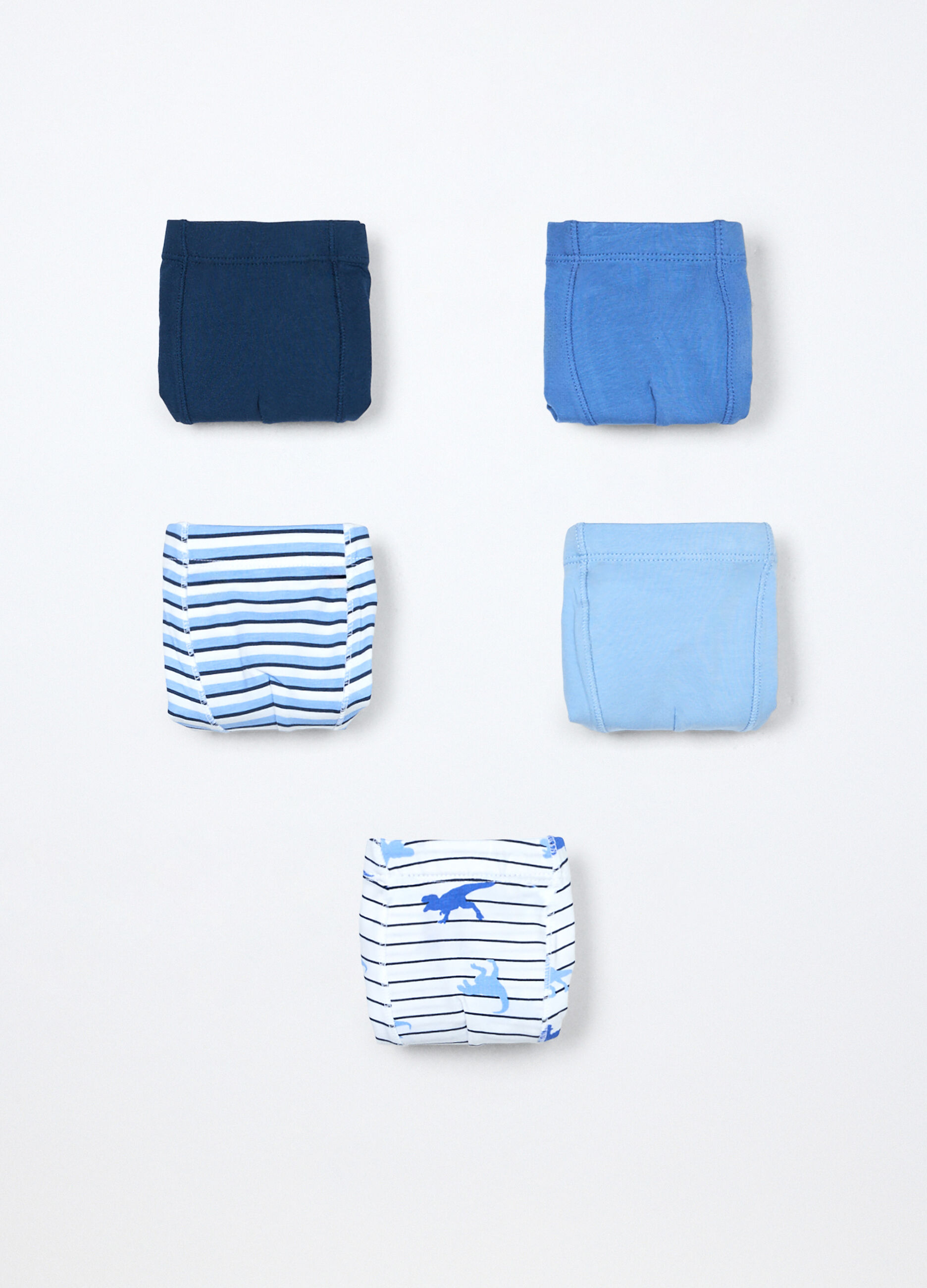Pack 5 boxer in jersey di cotone stretch bambino_0